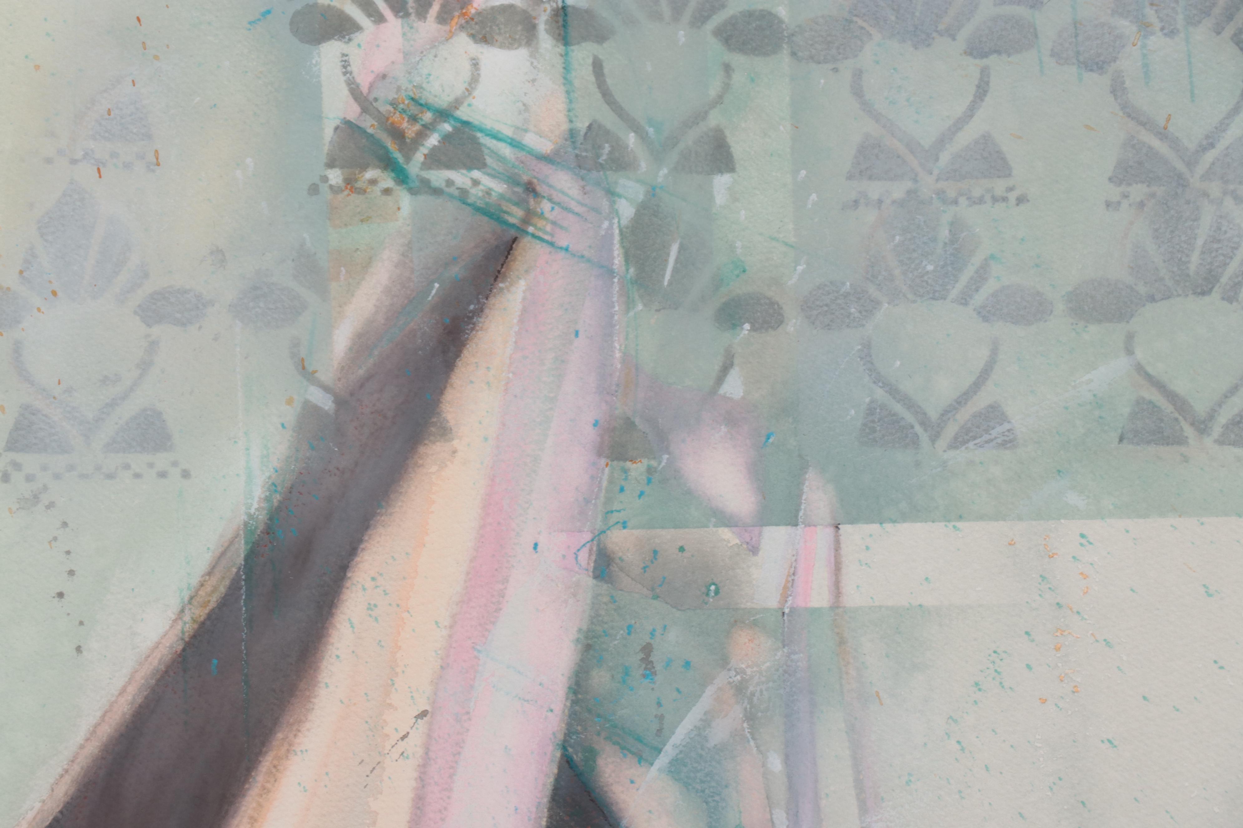 Dalva Duarte Watercolor Painting of Ballet Slippers EBTH