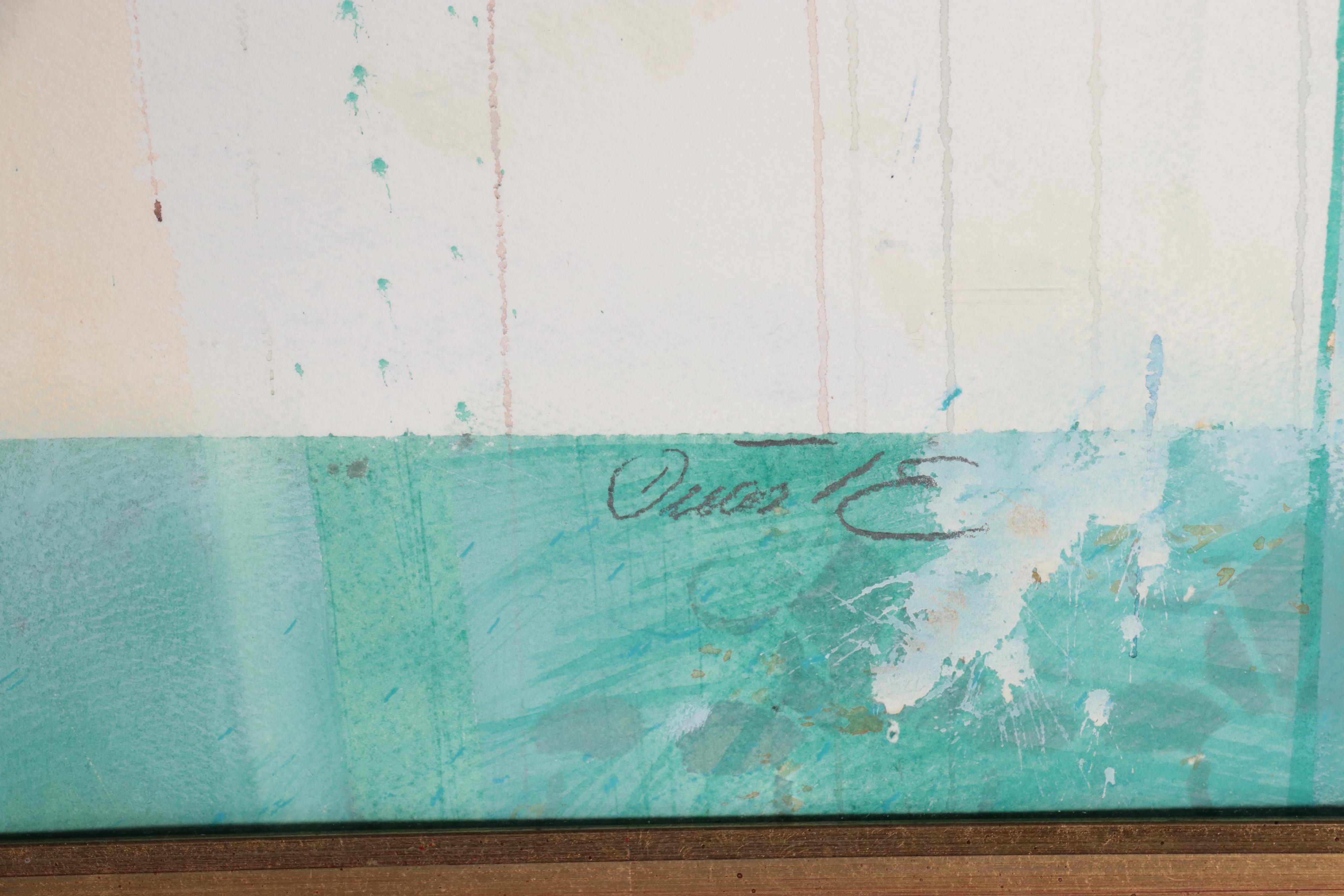 Dalva Duarte Watercolor Painting of Ballet Slippers EBTH