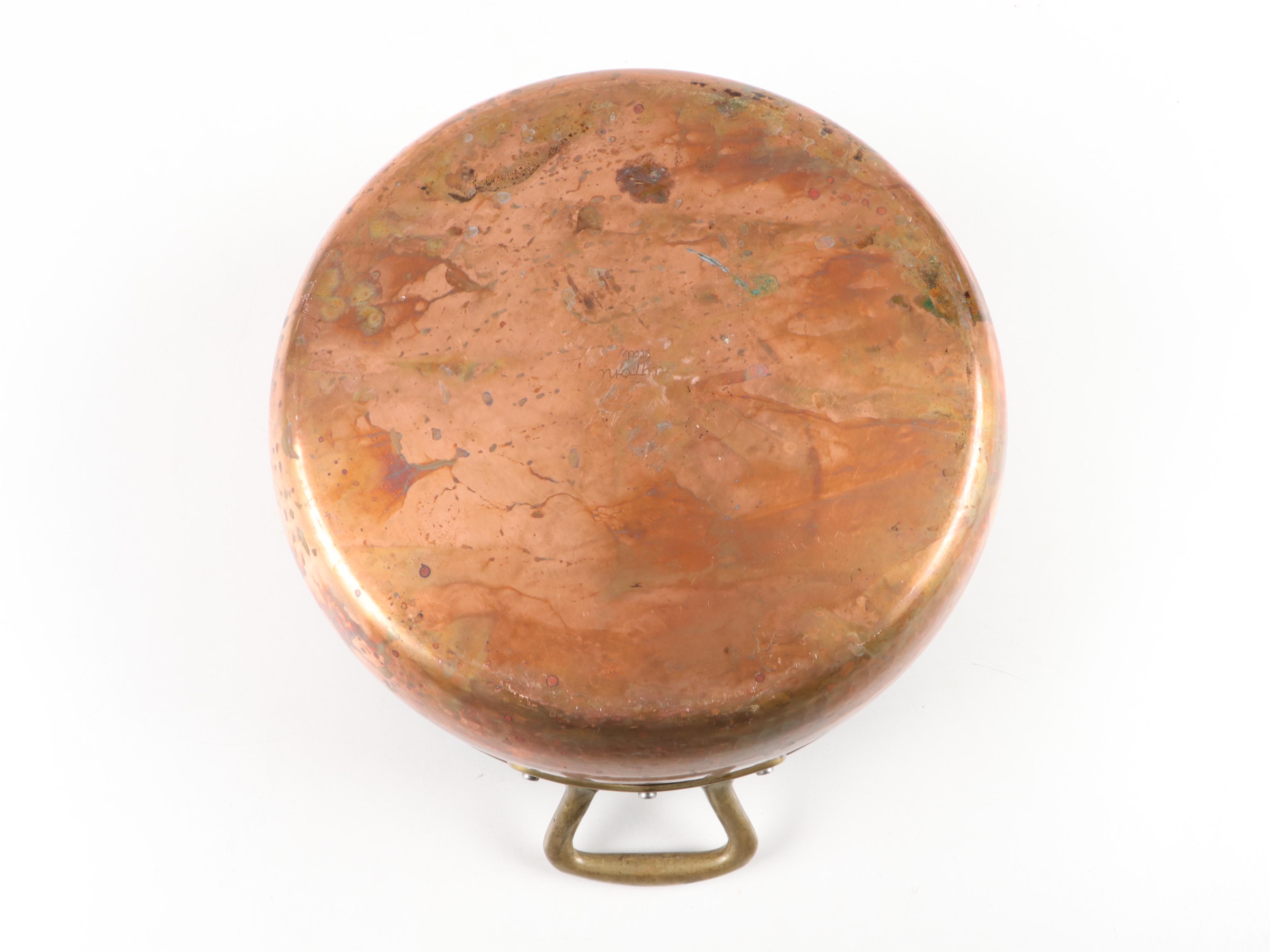 Ruffoni Italian Hammered Copper Pot with Copper Clad Pan Collection EBTH