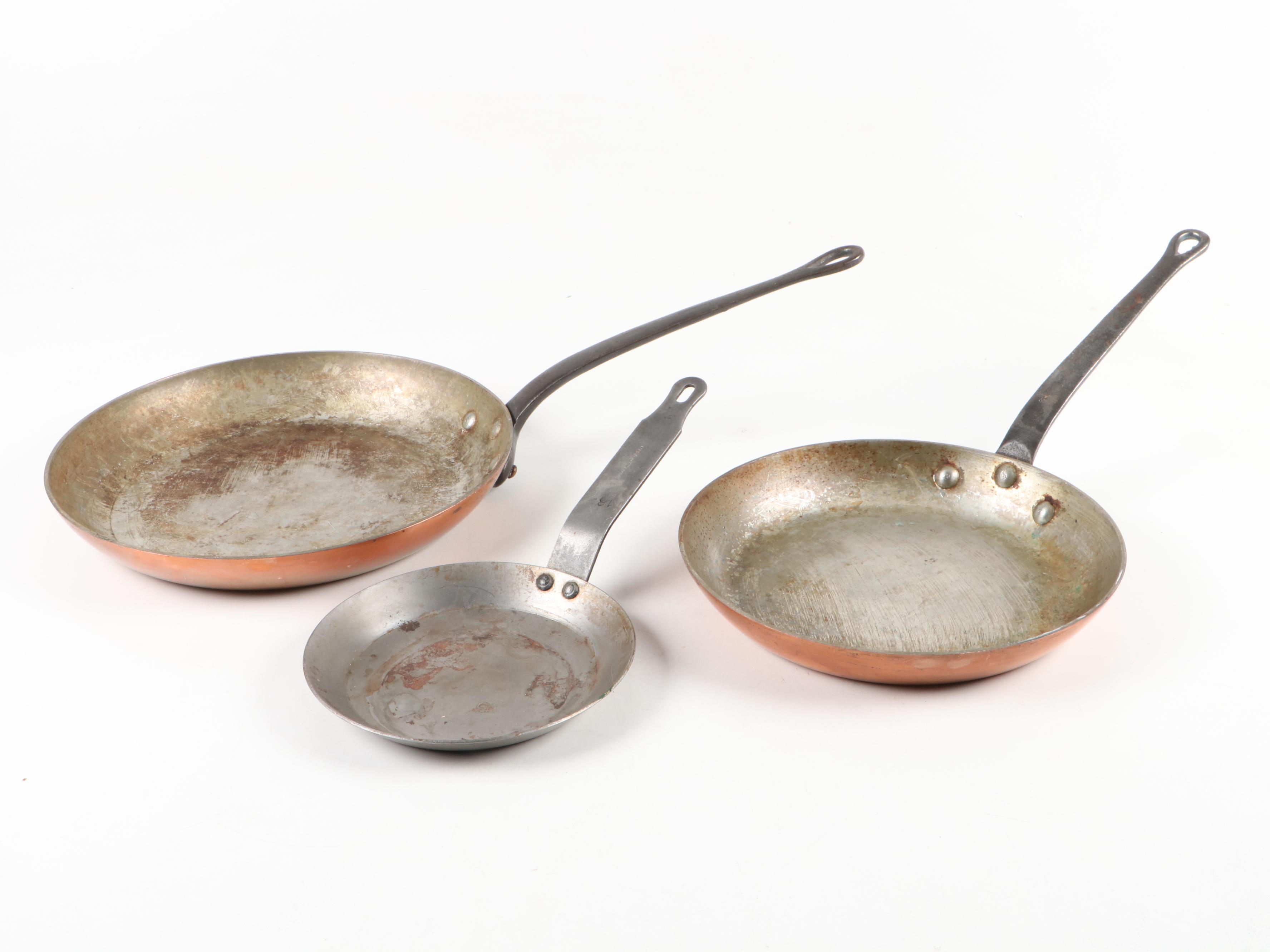 Ruffoni Italian Hammered Copper Pot with Copper Clad Pan Collection EBTH