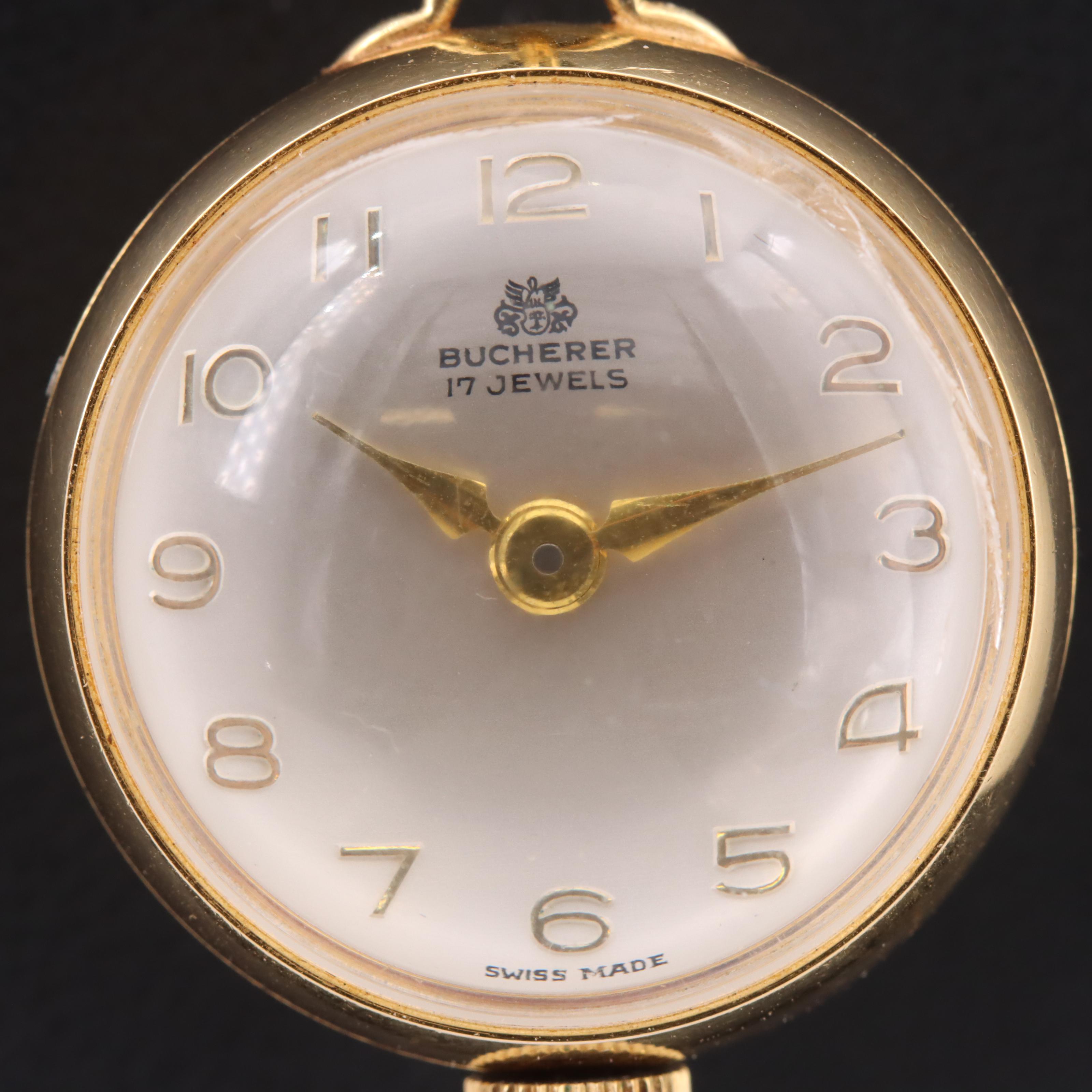 18K Bucherer HandWind Pendant Watch EBTH