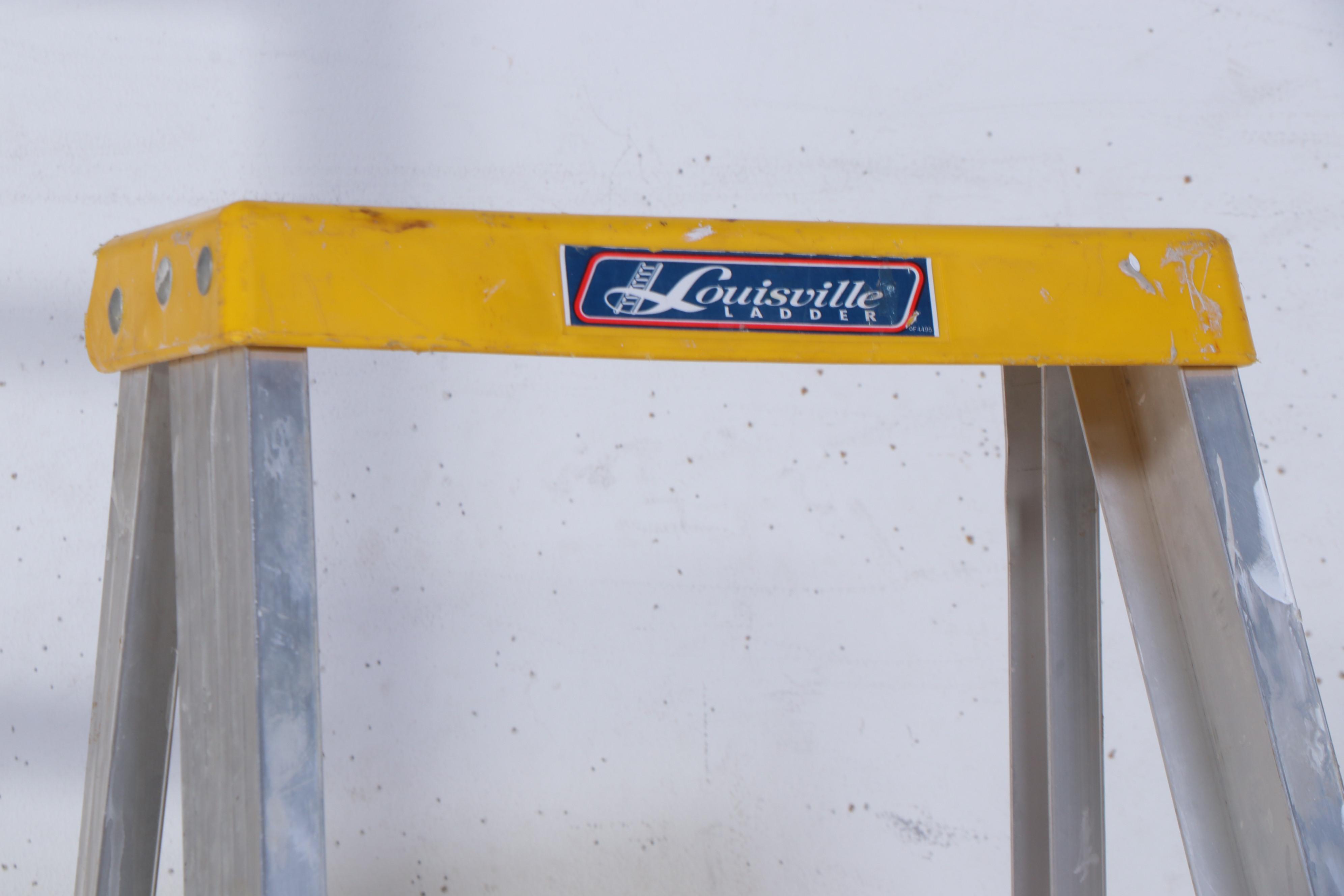 Werner and Keller Aluminum Extension Ladders With Louisville Step Ladder EBTH