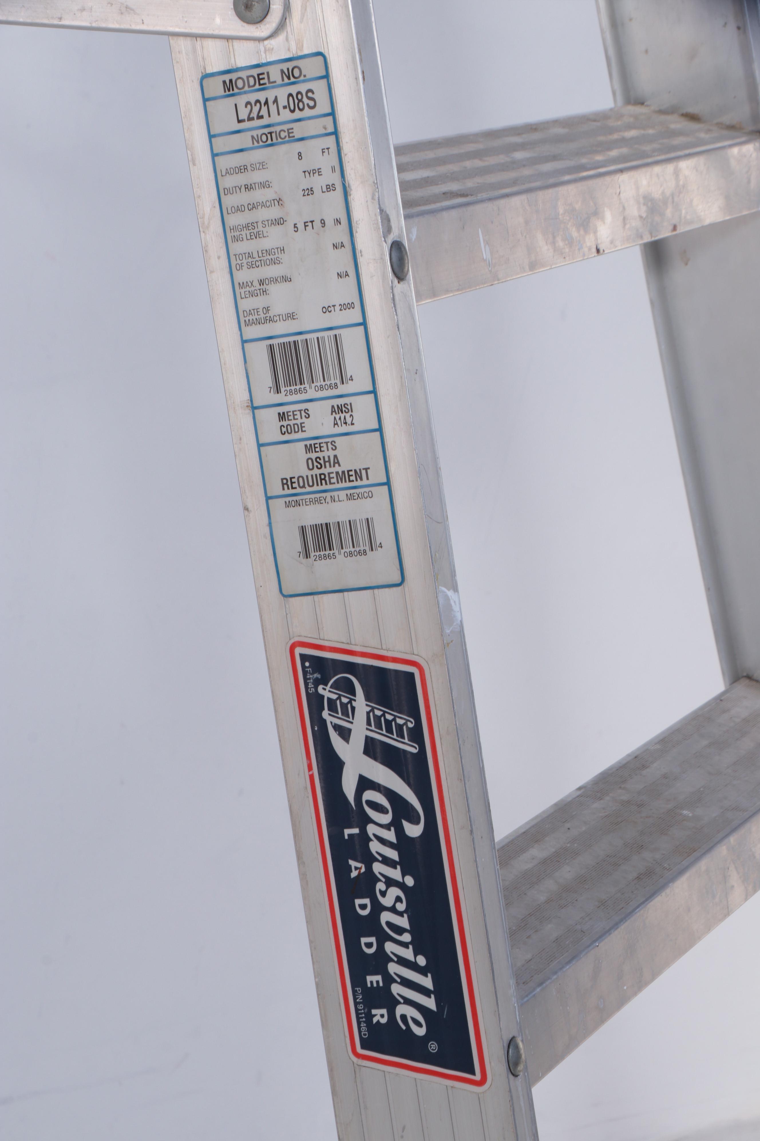 Werner and Keller Aluminum Extension Ladders With Louisville Step Ladder EBTH