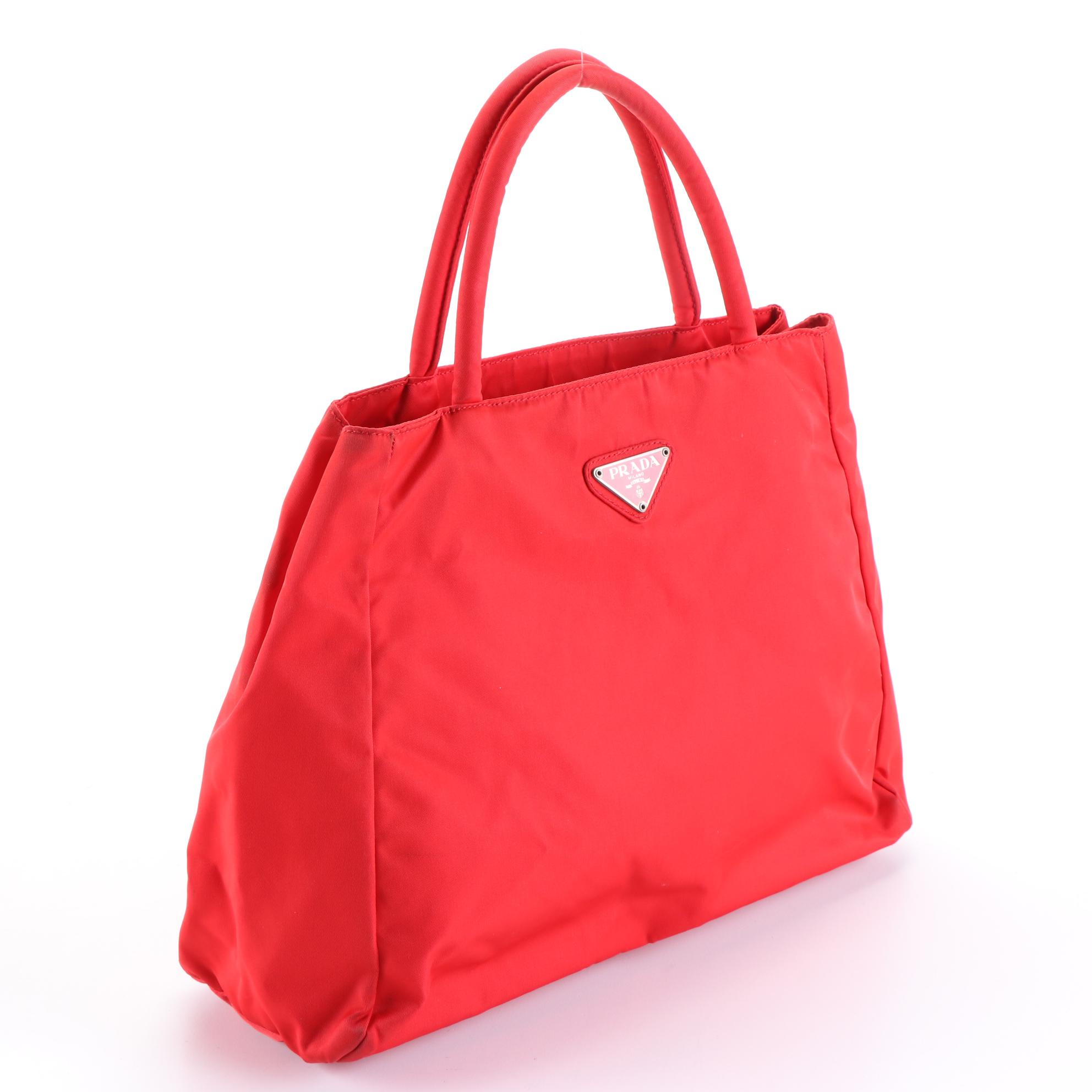 Prada Top Handle Tote in Nylon EBTH