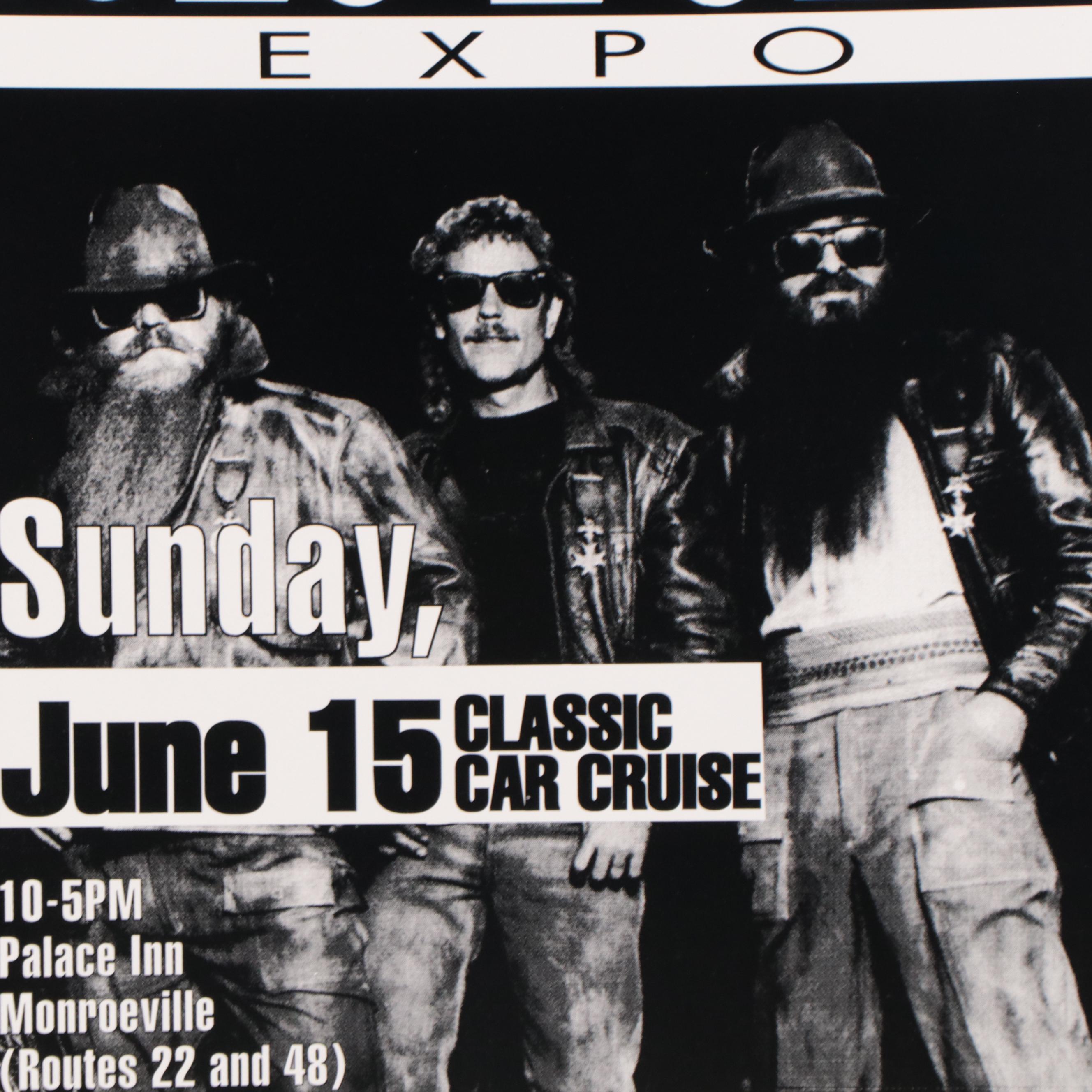 ZZ Top Commemorative Pittsburgh Rock 'N Roll Expo Poster EBTH