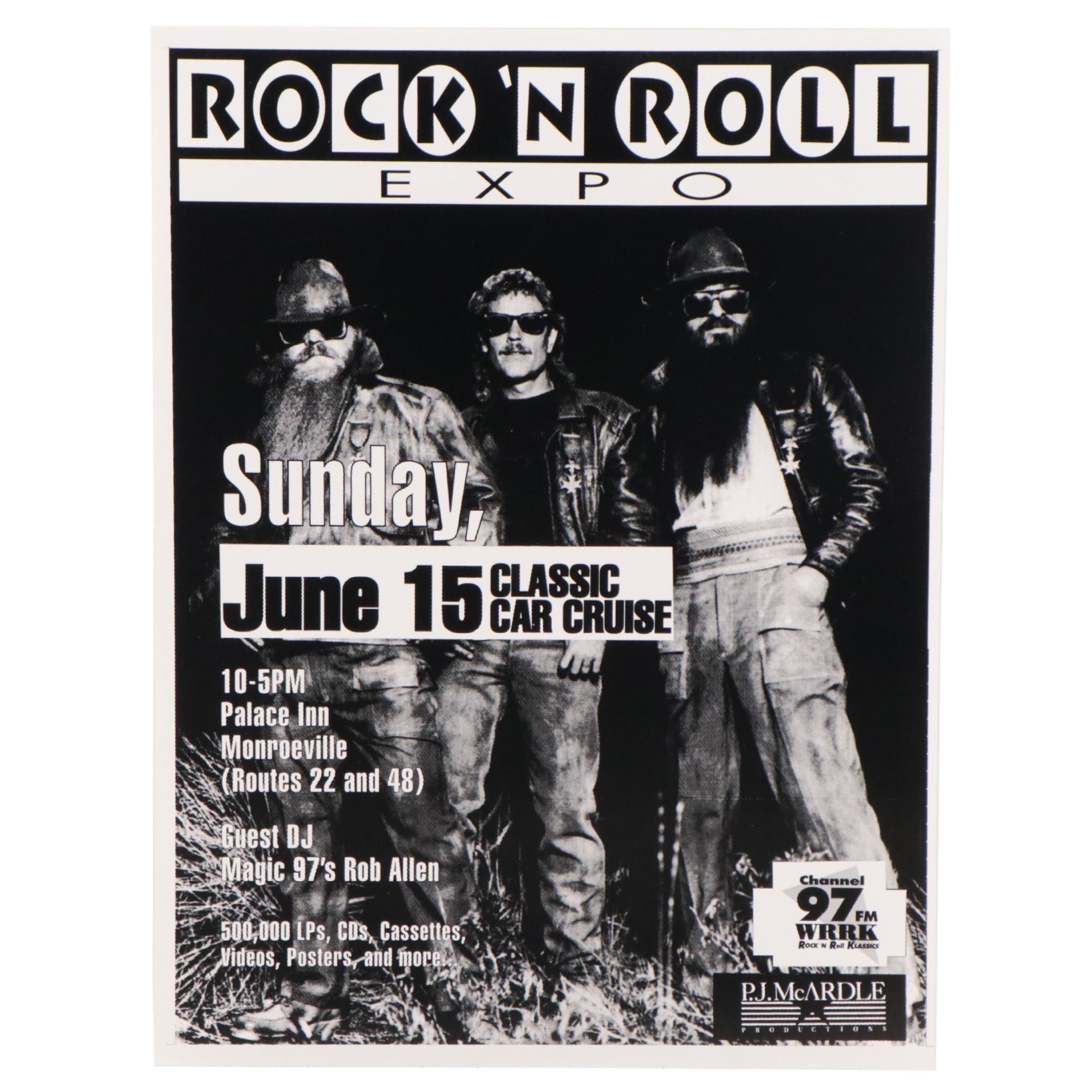 ZZ Top Commemorative Pittsburgh Rock 'N Roll Expo Poster EBTH