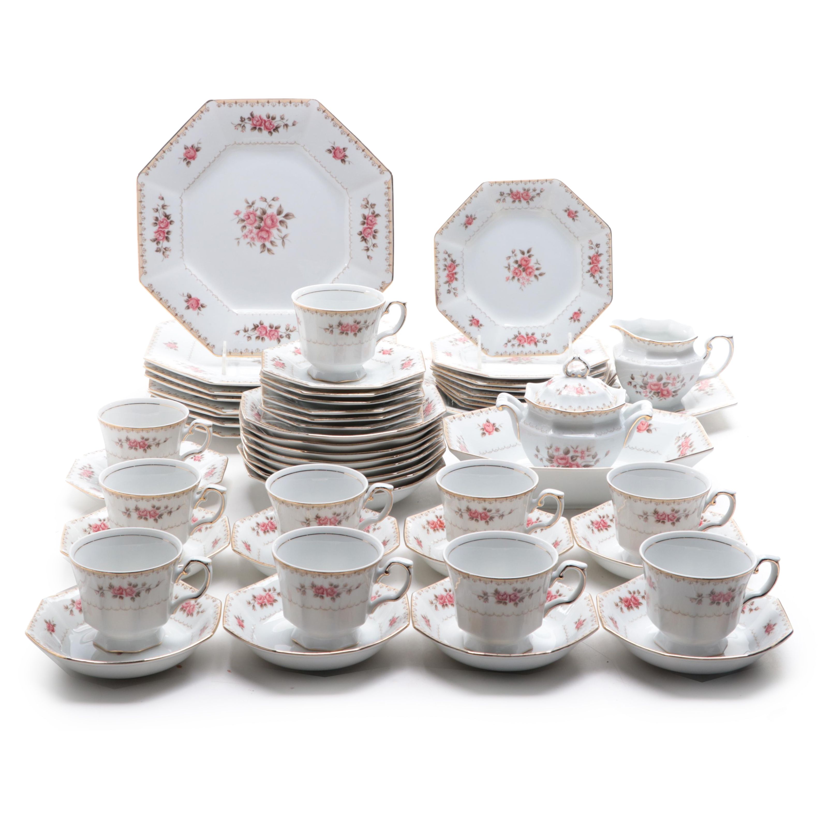 Harmony House "Rosette" Porcelain Dinnerware EBTH