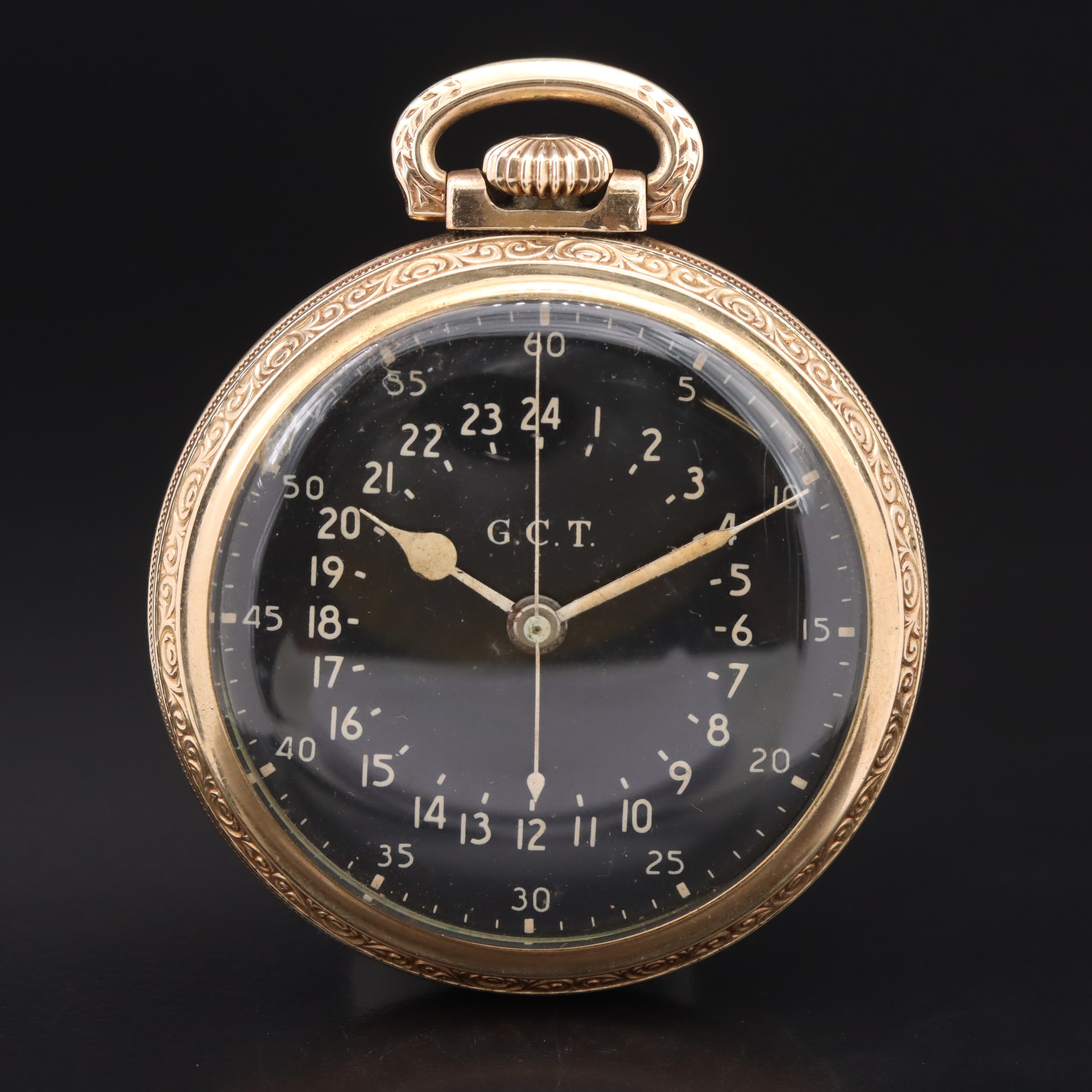 1944 Hamilton G.C.T. Military Pocket Watch EBTH