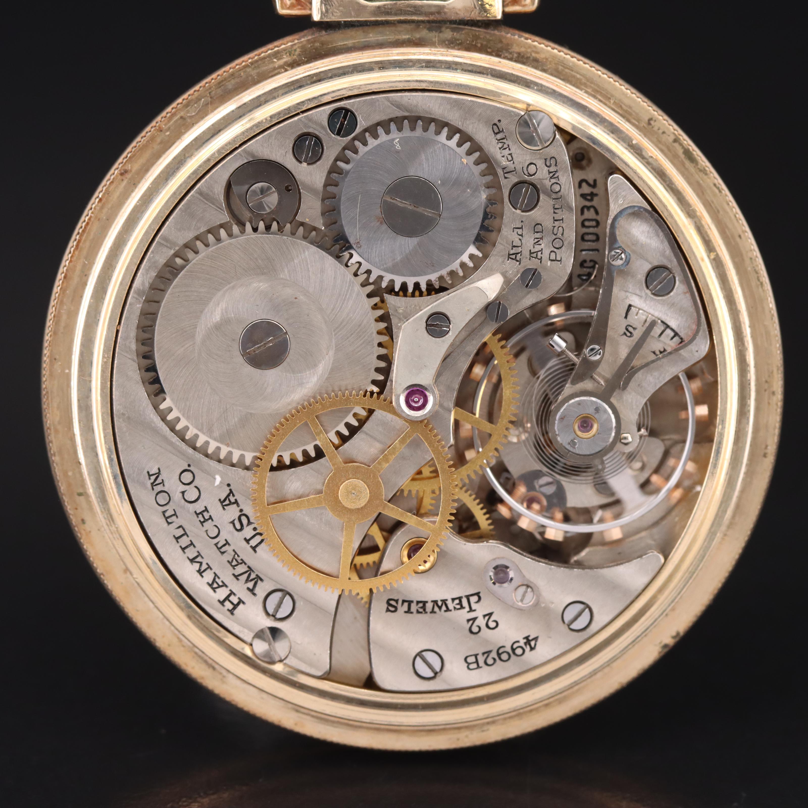 1944 Hamilton G.C.T. Military Pocket Watch EBTH