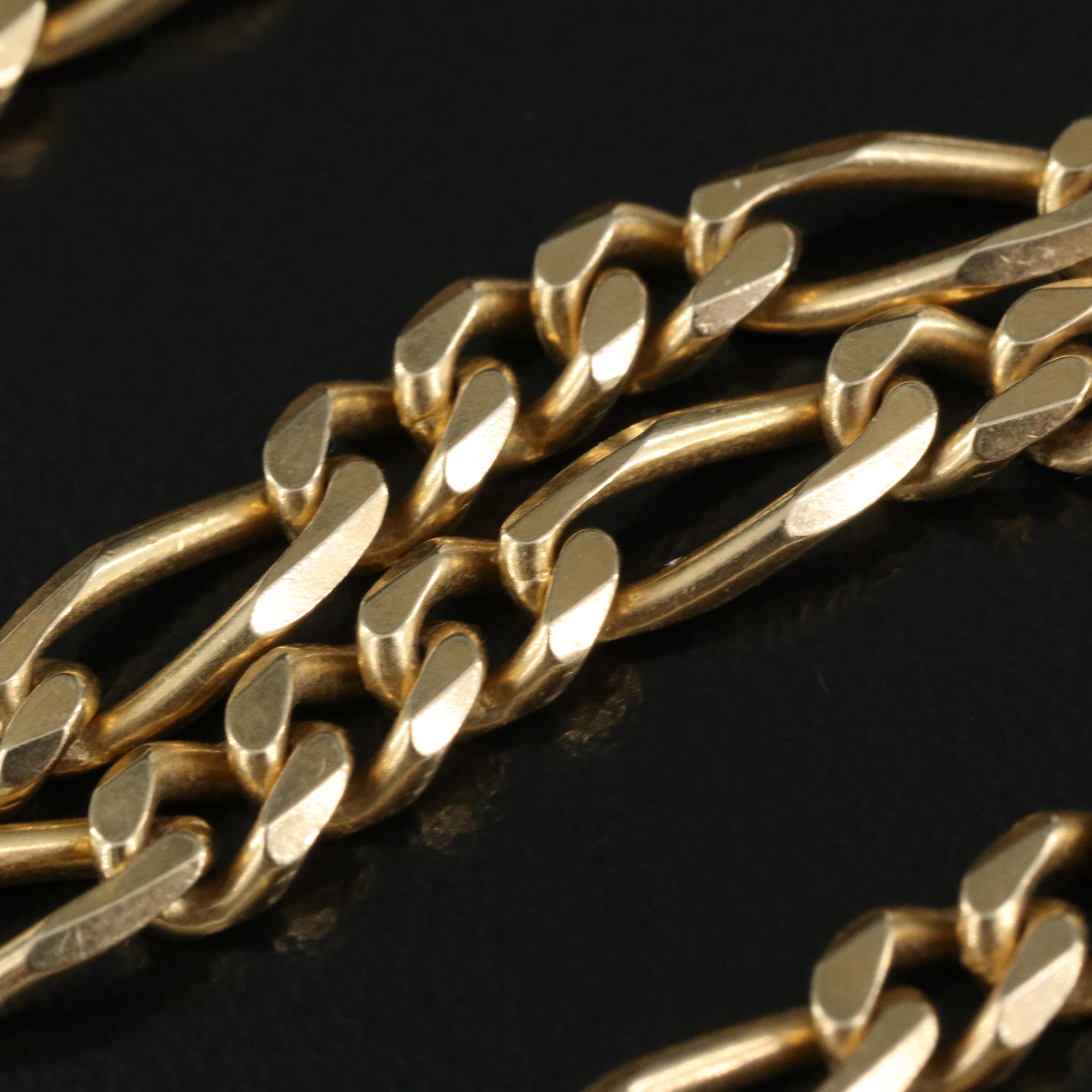 Italian 14K Figaro Chain EBTH