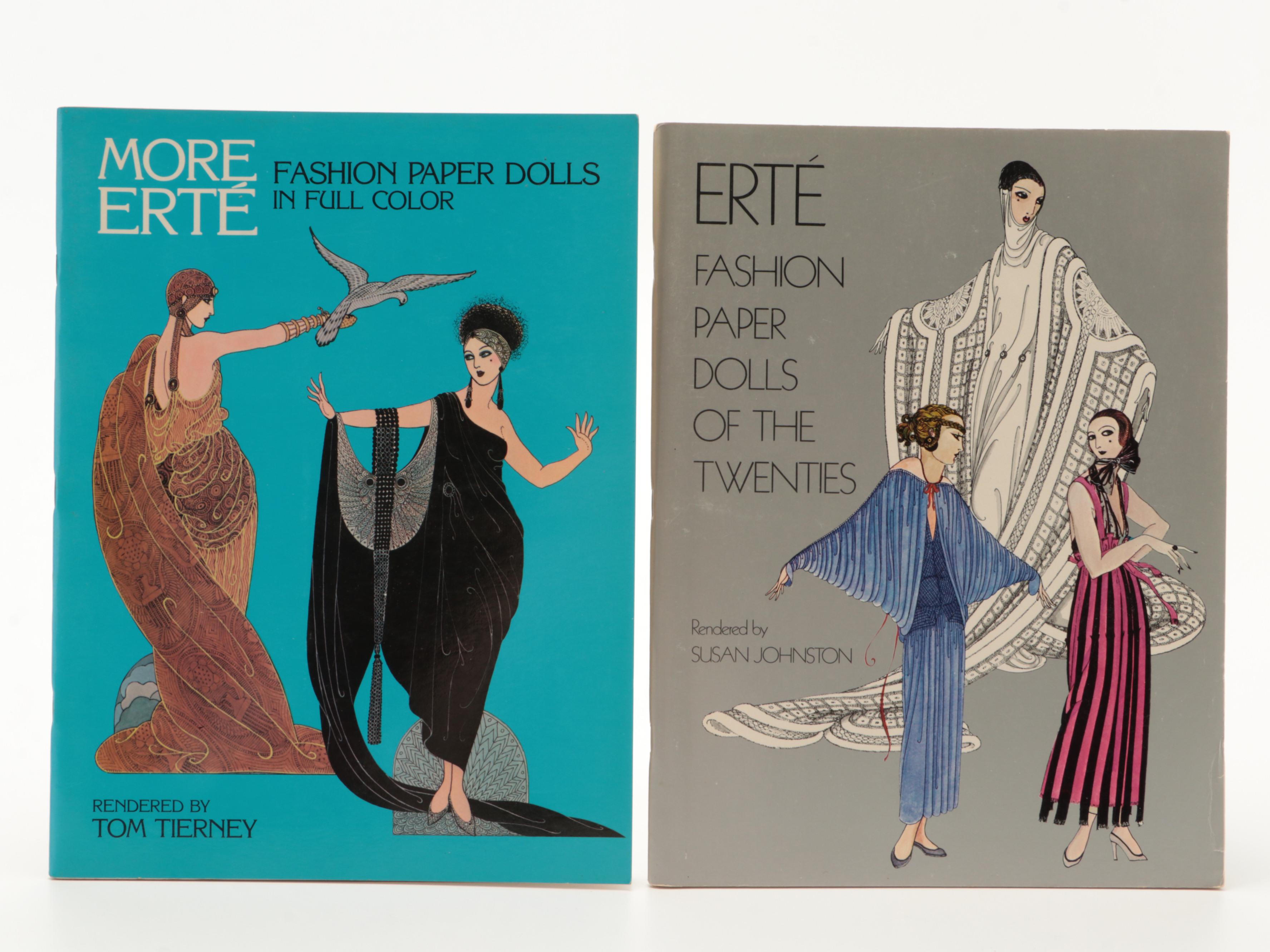 Erté Fashion Paper Dolls, French Fashion Plate Postcards and More EBTH
