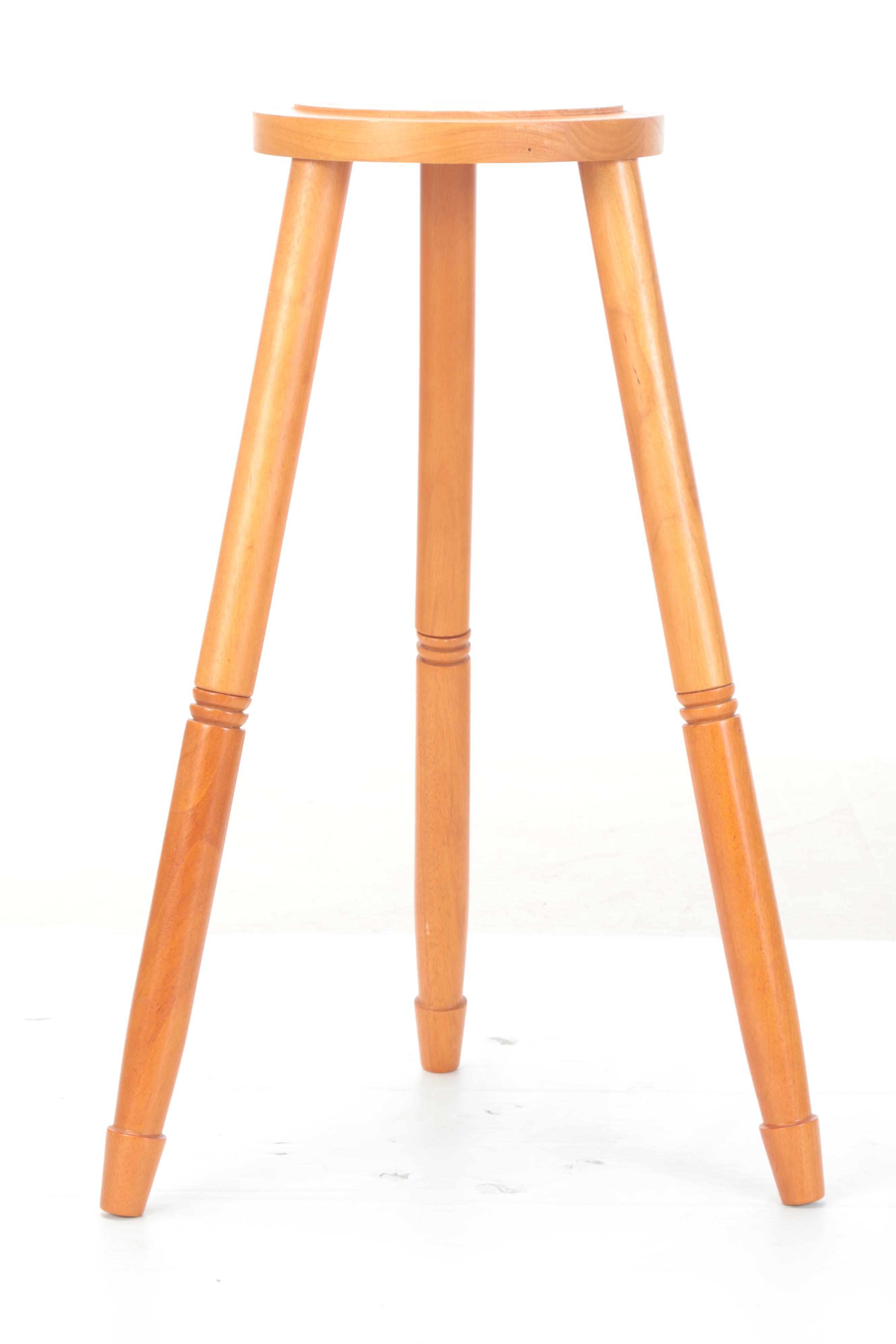 Wooden Salad Serving Bowl with Stand EBTH