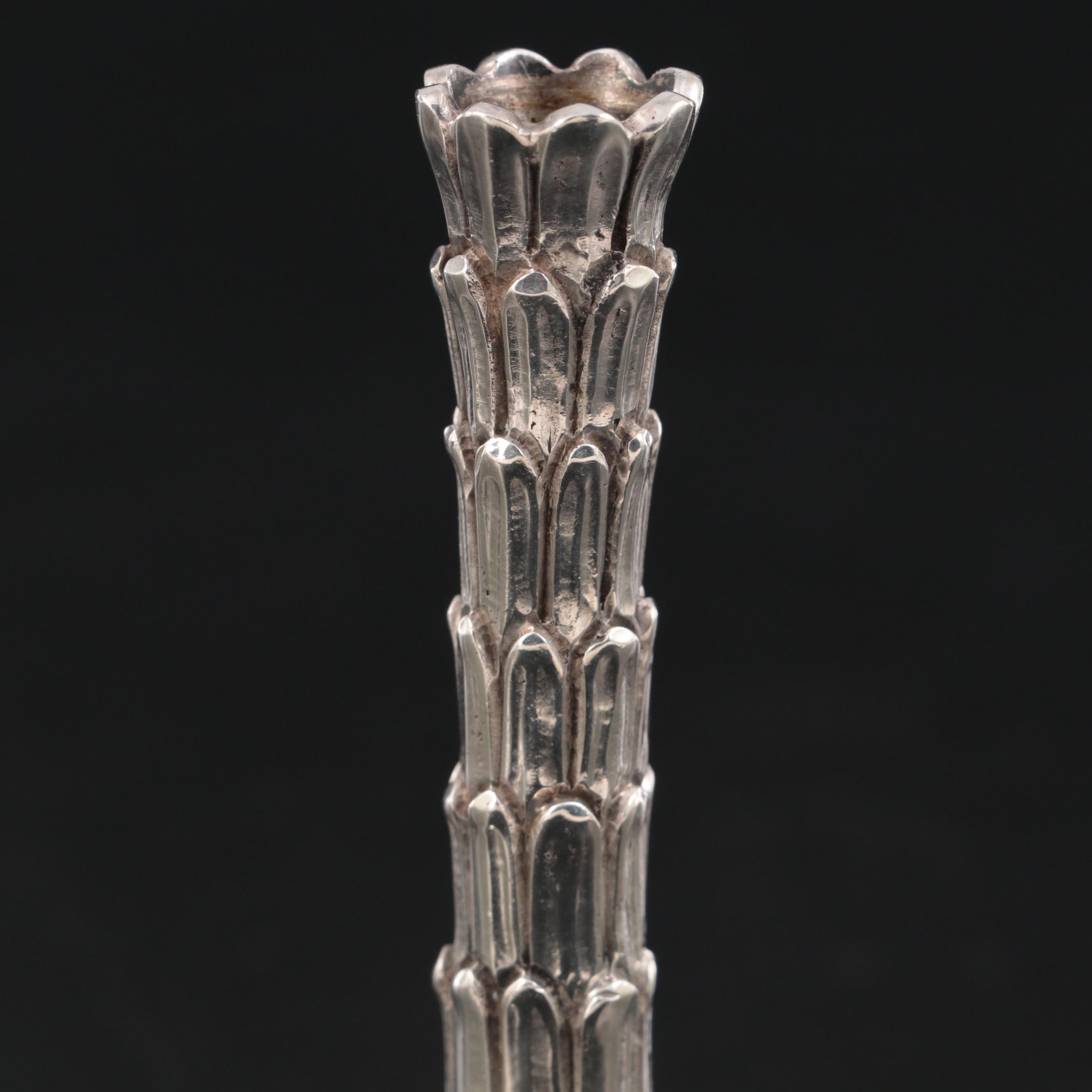 Tiffany & Co. Sterling Silver Palm Tree Candlestick EBTH