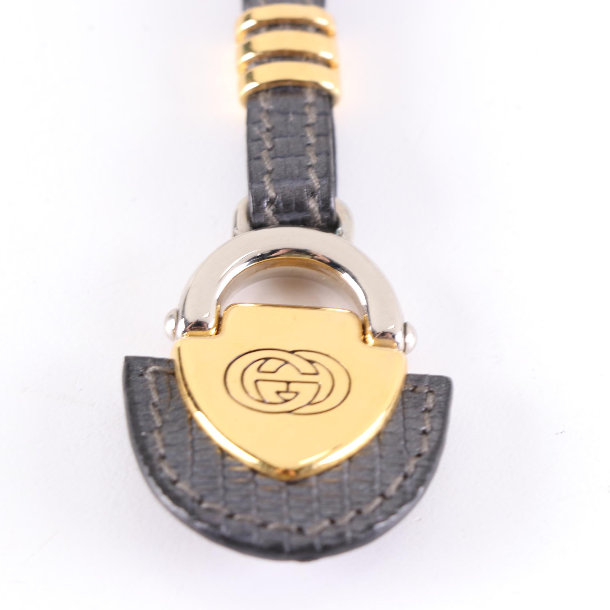 Gucci Key Holder in Lizard Skin Leather and Metal with Box EBTH