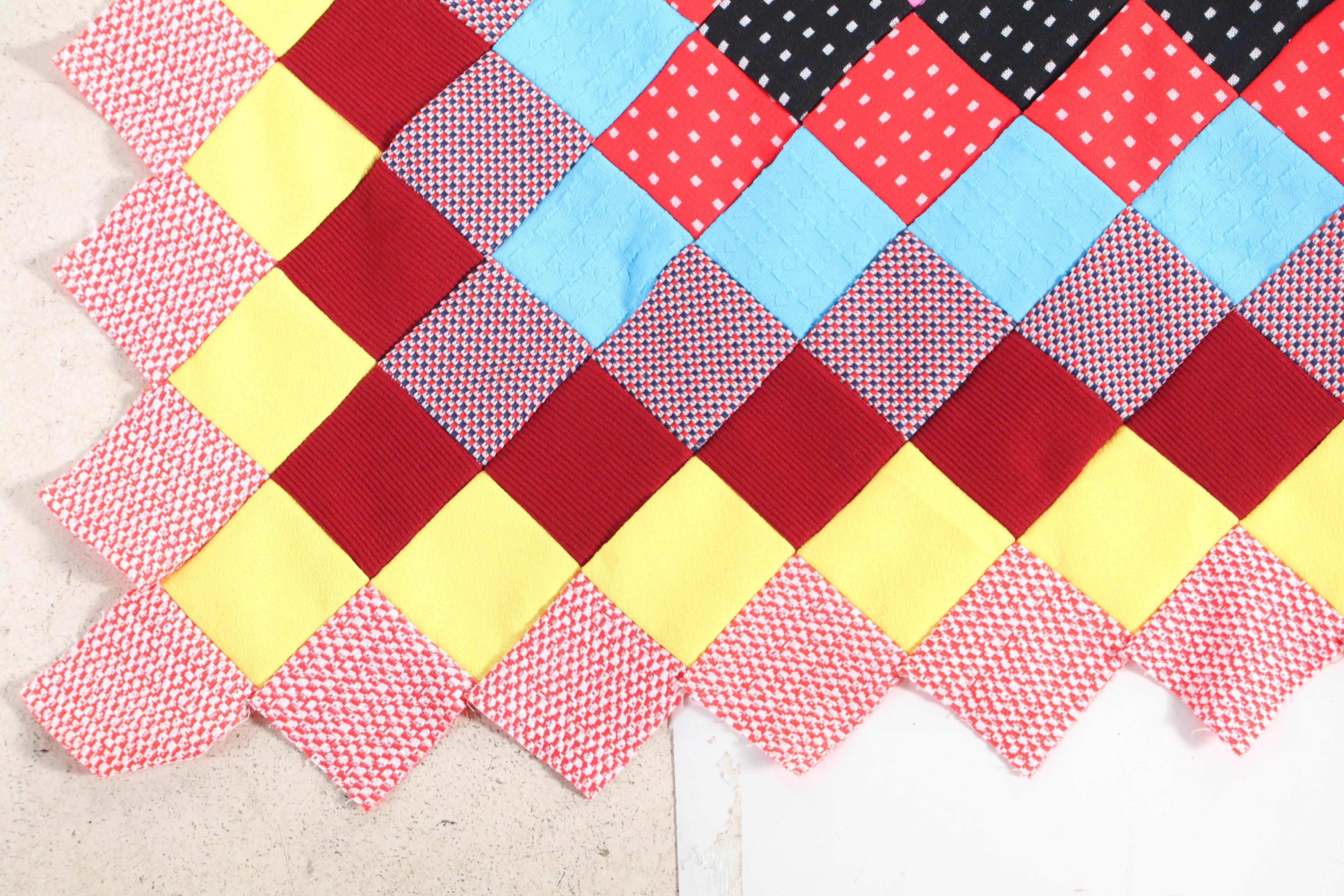 Handmade "Lone Star" Pieced Quilt with "One Patch" Quilt Top EBTH