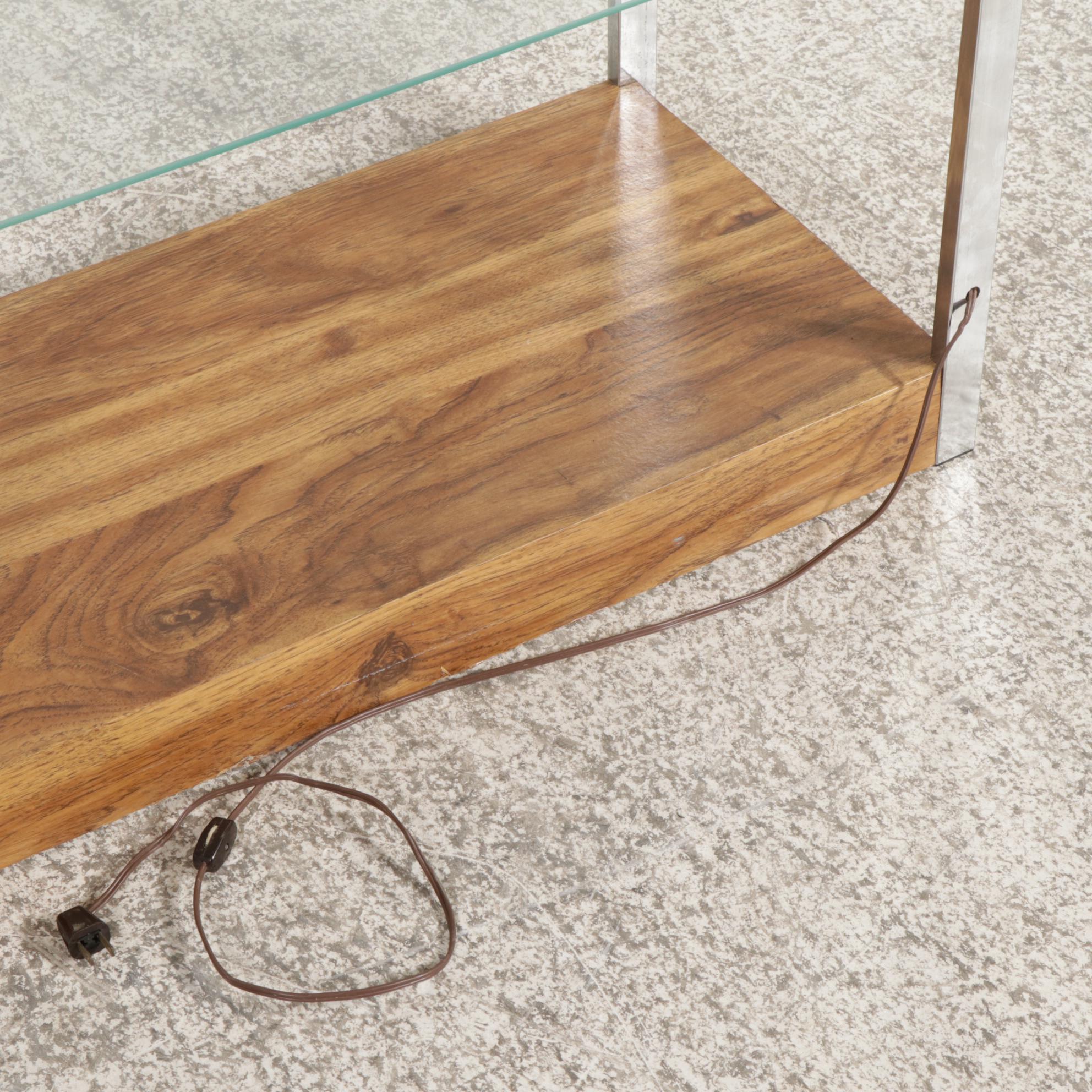 Arcadia Furniture for Ashley Modernist Chromed Metal, Glass and