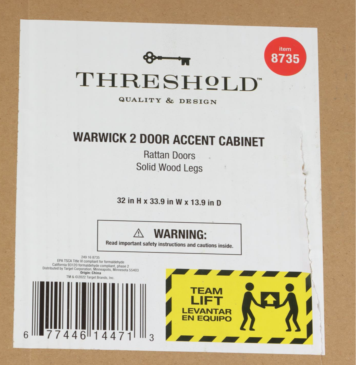 Threshold Warwick TwoDoor Accent EBTH