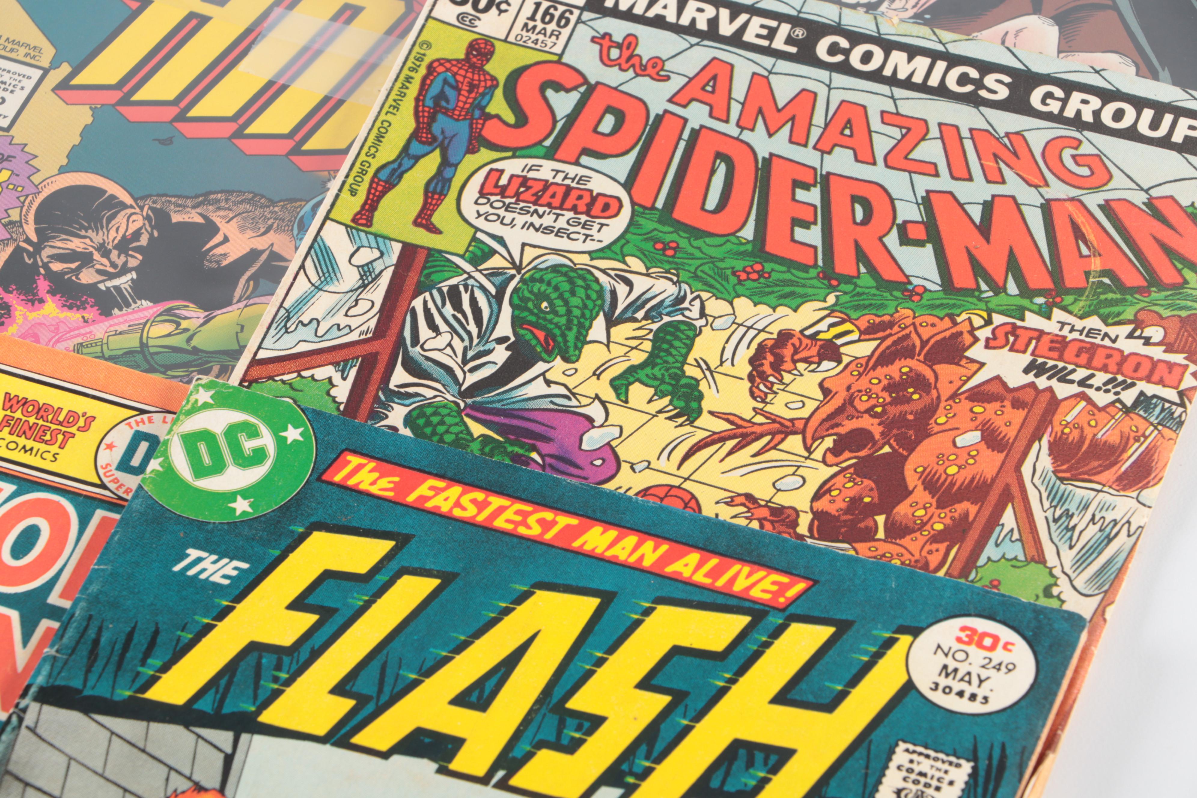 Bronze to Modern Age Comic Books, Amazing SpiderMan, Iron Man, and