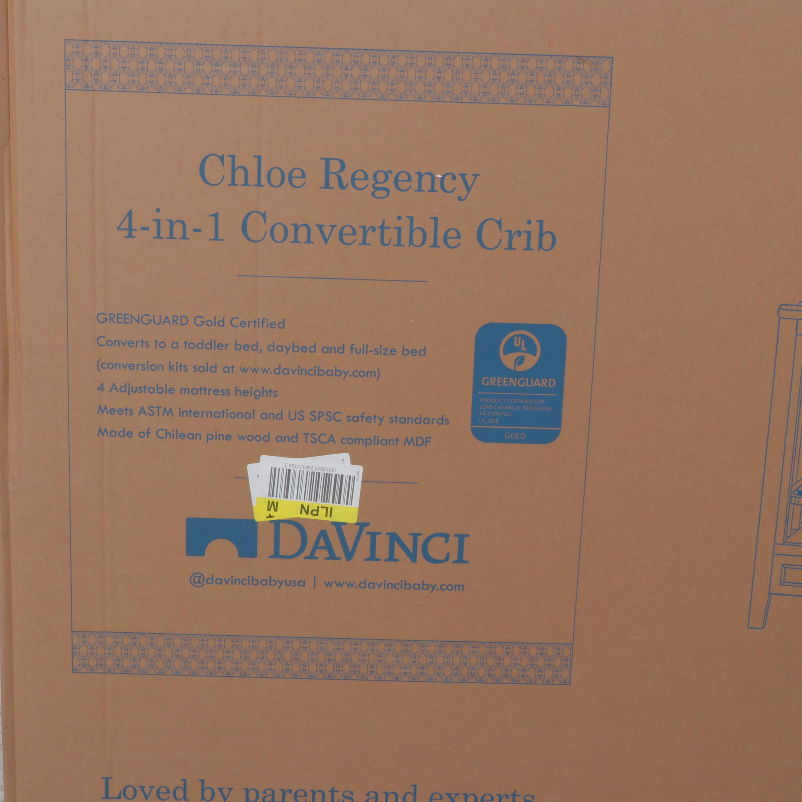 DaVinci Chloe Regency 4in1 Convertible Crib in White EBTH