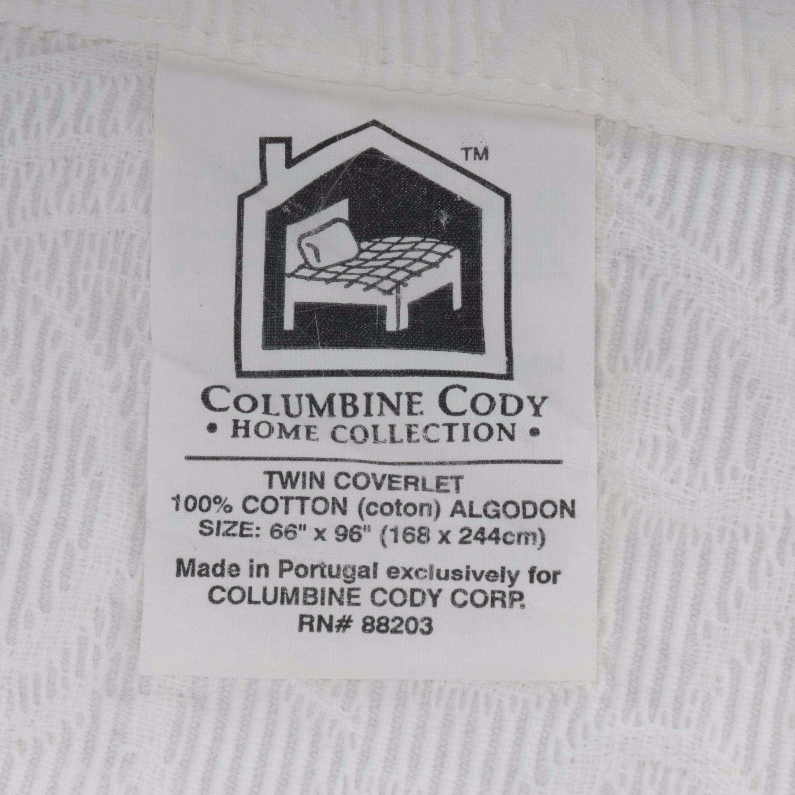 Bates"Queen Elizabeth" Queen Bedspread with Other Matelasse and Wool Bed Linens EBTH