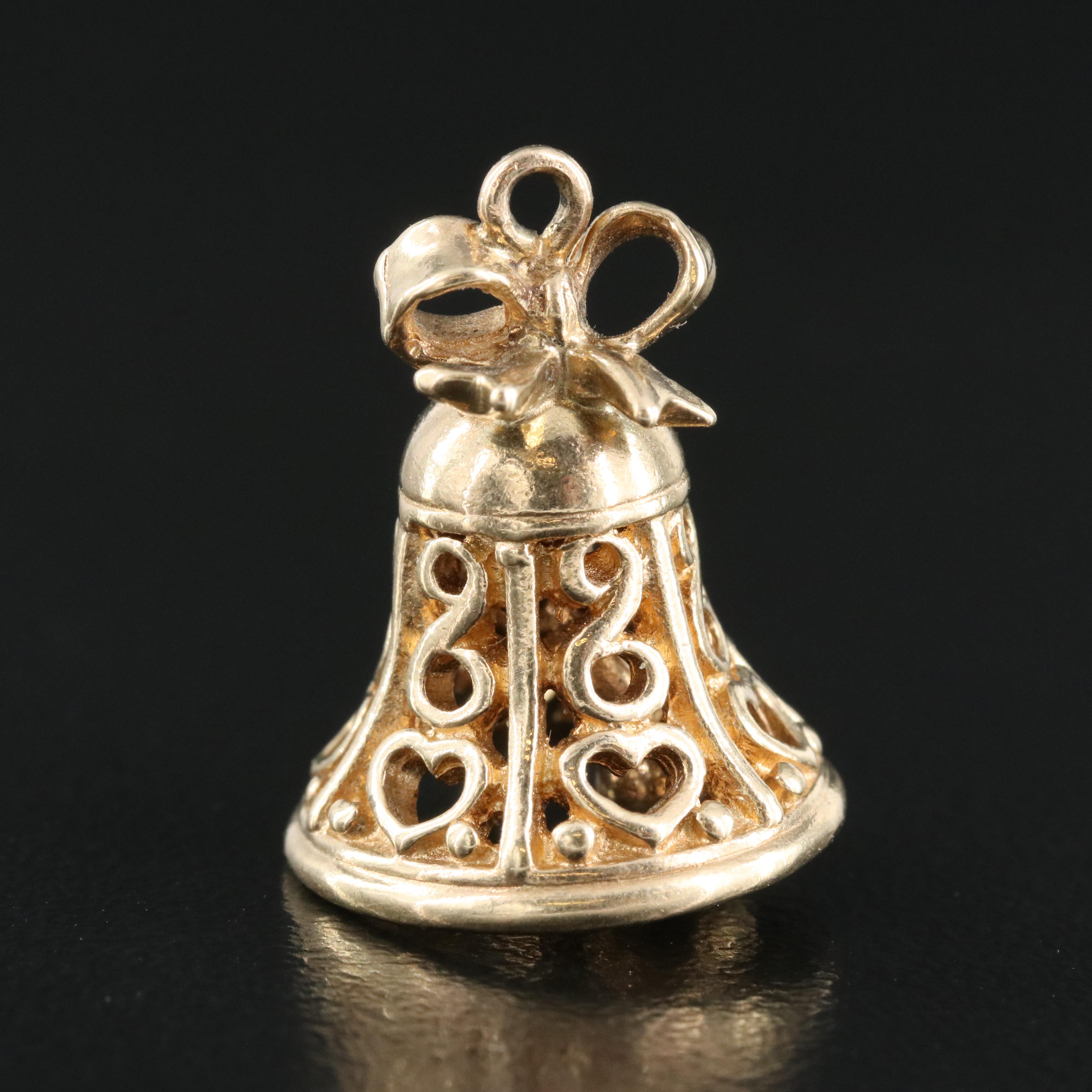 Vintage B.A. Ballou & Co. 14K Bell Charm | EBTH