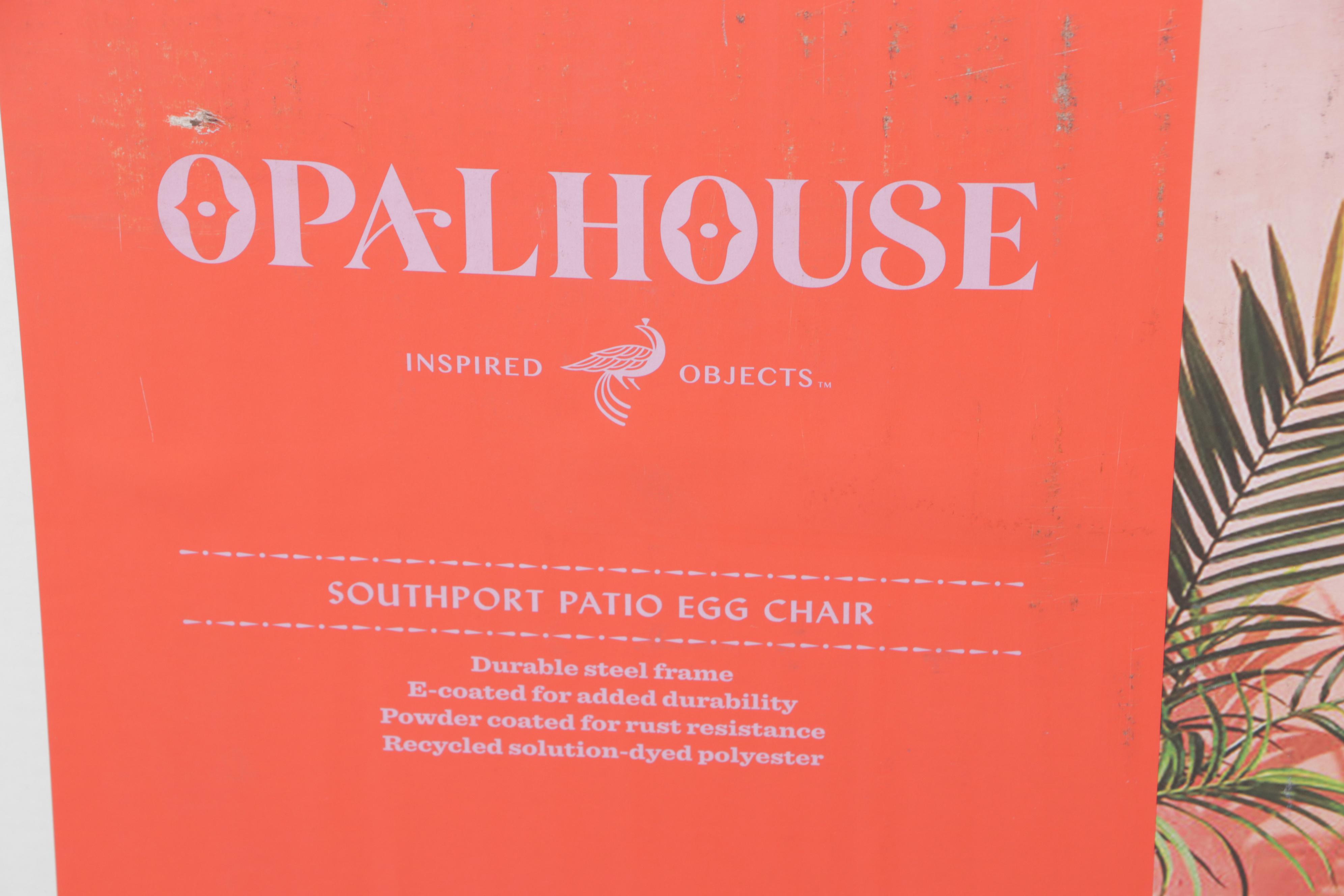 Opalhouse Southport Resin Wicker Patio Egg Chair EBTH
