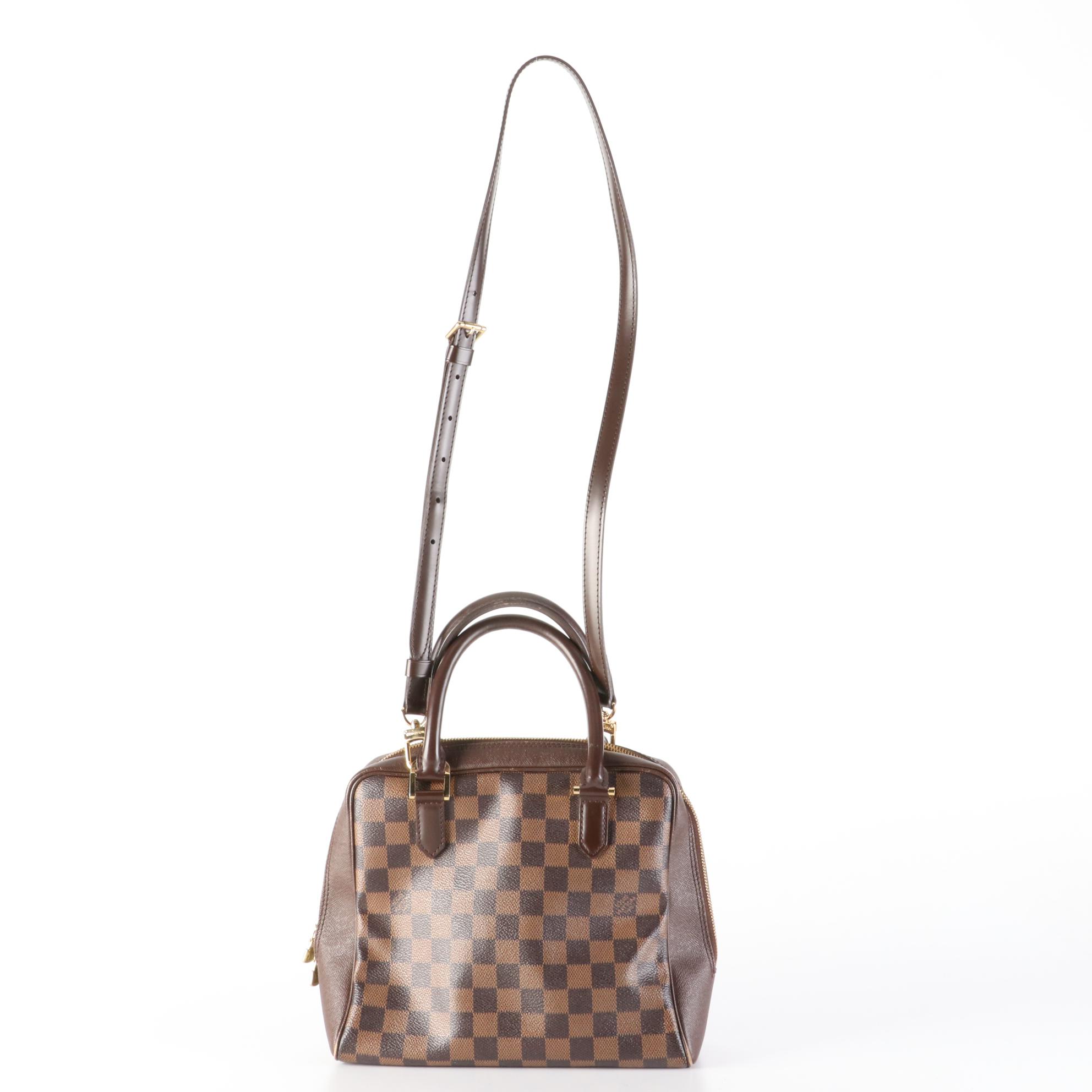 Louis Vuitton Brera Top Handle Bag in Damier Ebene Canvas EBTH