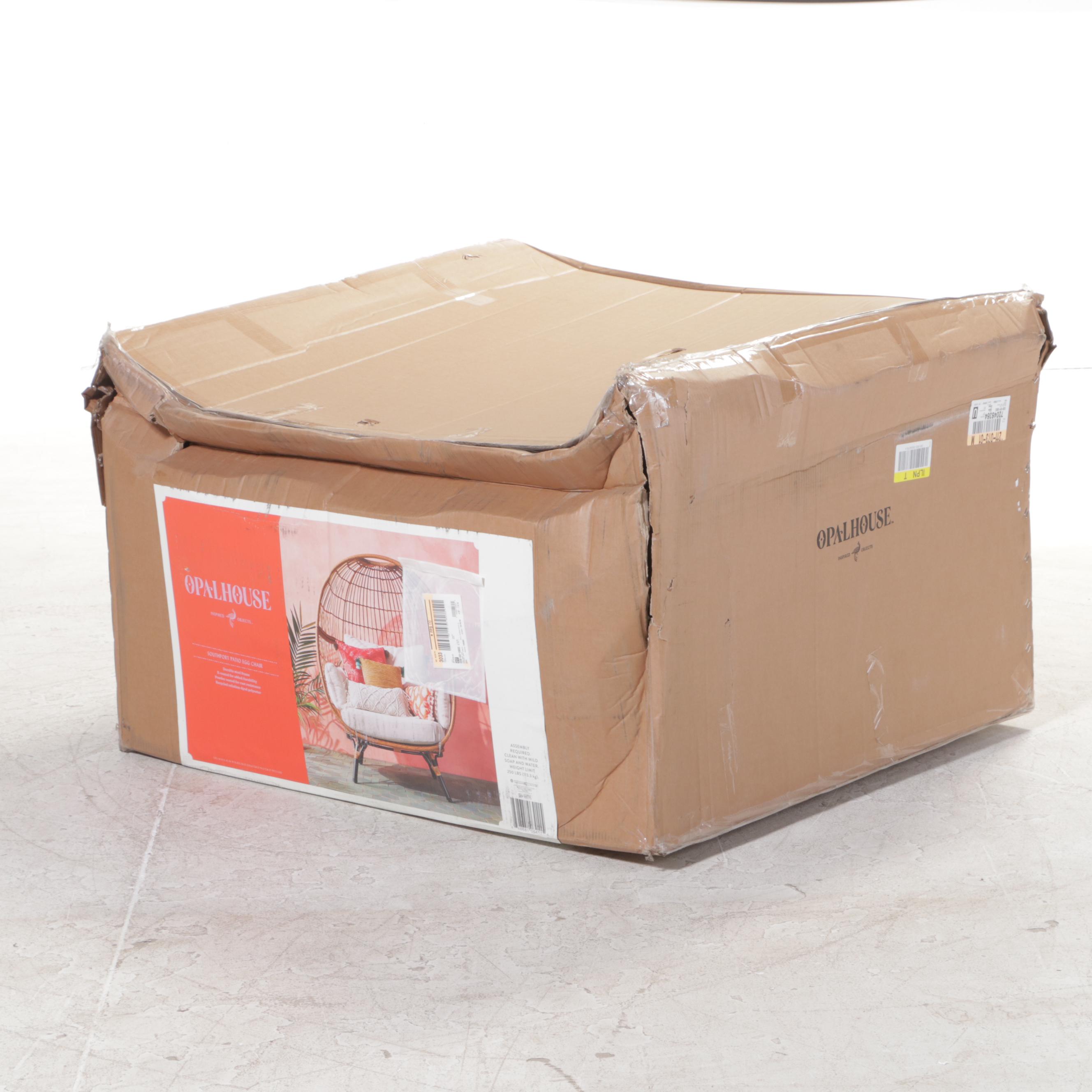 Opalhouse Southport Resin Wicker Patio Egg Chair EBTH