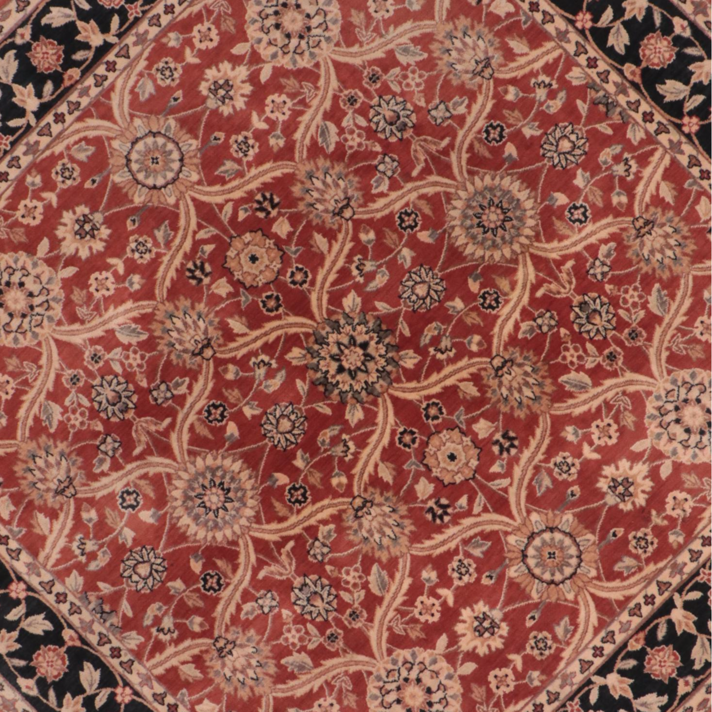 8' Round Machine Made Persian Style Octagonal Area Rug EBTH