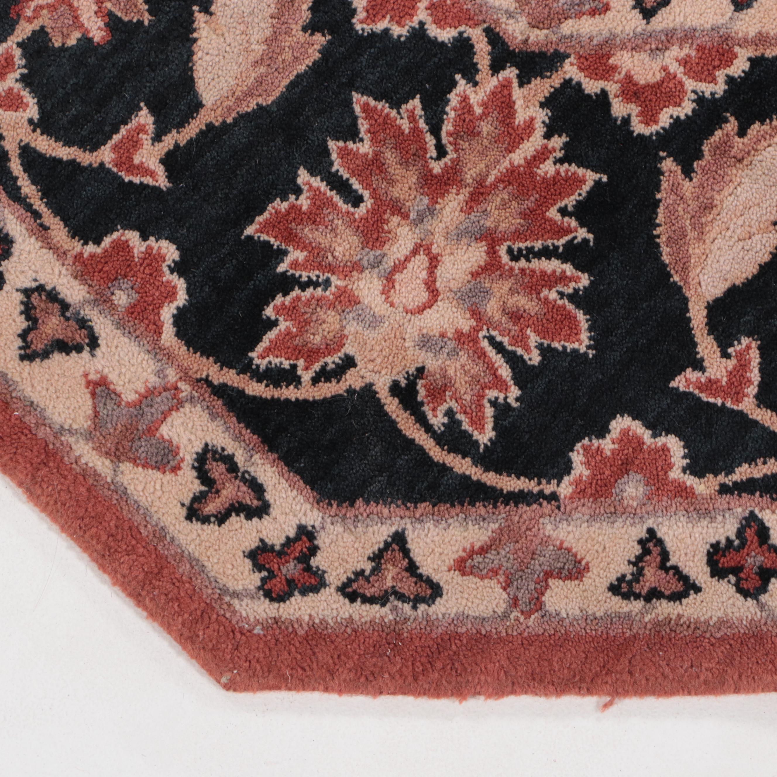 8' Round Machine Made Persian Style Octagonal Area Rug EBTH