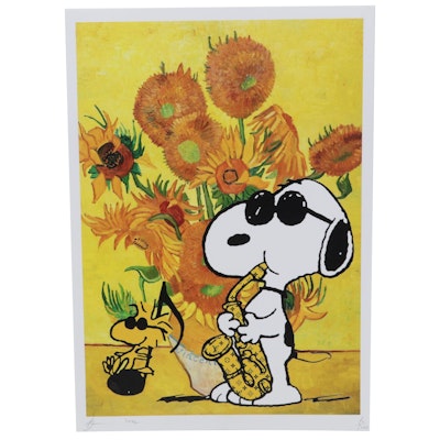 Death NYC Digital Pop Art Print "Snoopy, Homage to Van Gogh," 2022