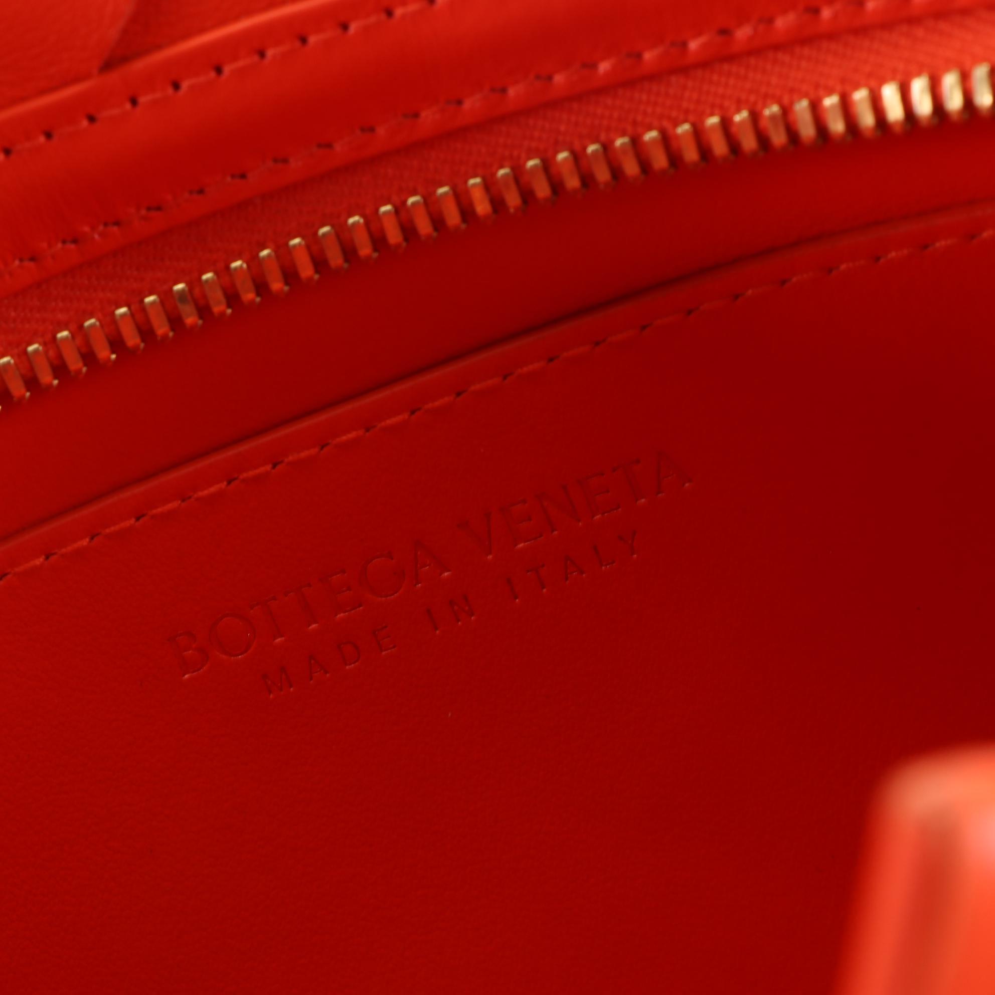 Bottega Zip Wristlet Clutch in Maxi Intrecciato Leather EBTH