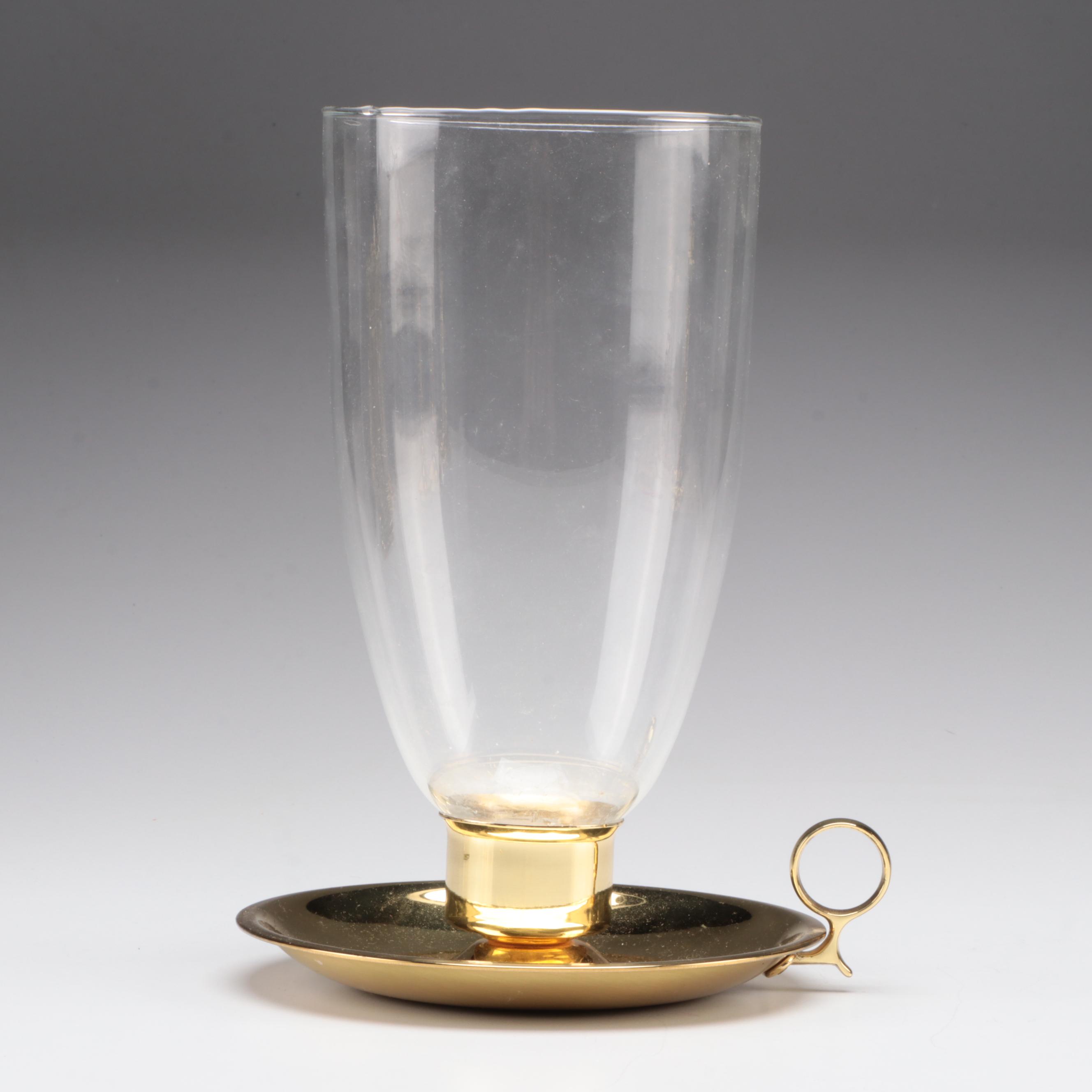 Lacquered Brass Bookends and Candlesticks EBTH