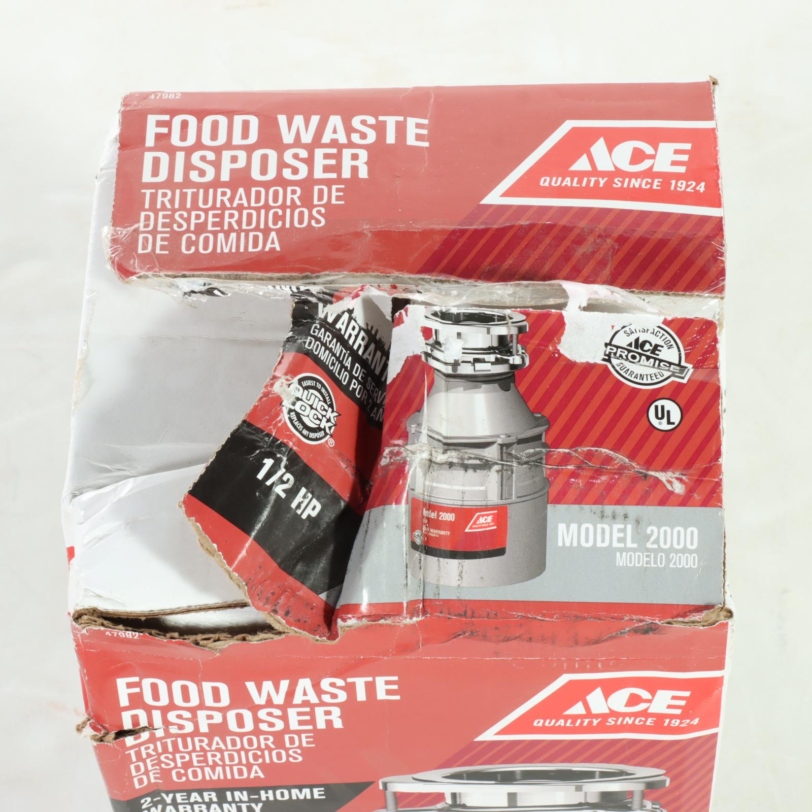 Ace Hardware Model 2000 Food Waste Garbage Disposer EBTH