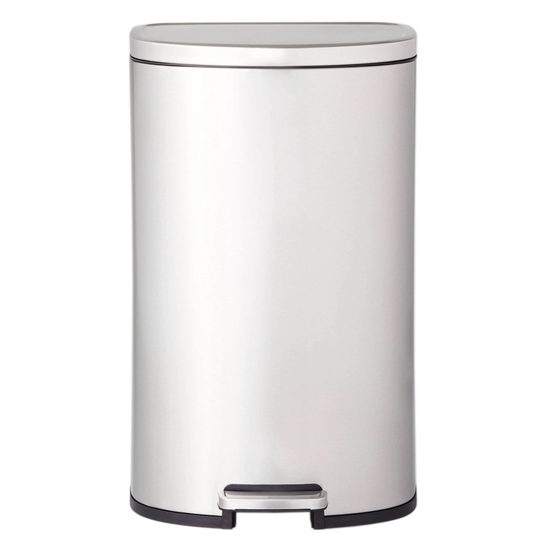 Brightroom 45L DShape Stainless Steel Step Trash Can EBTH