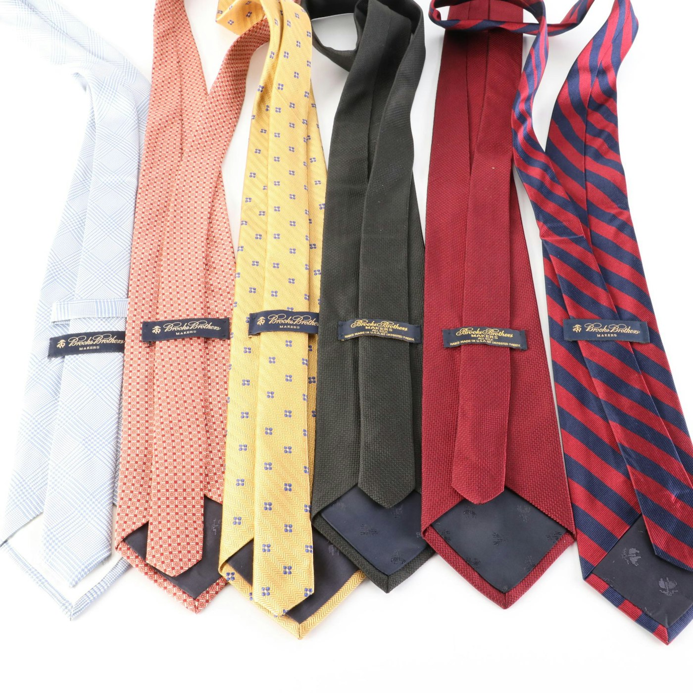 Brooks Brothers Patterned, Striped and Solid Color Silk Neckties | EBTH