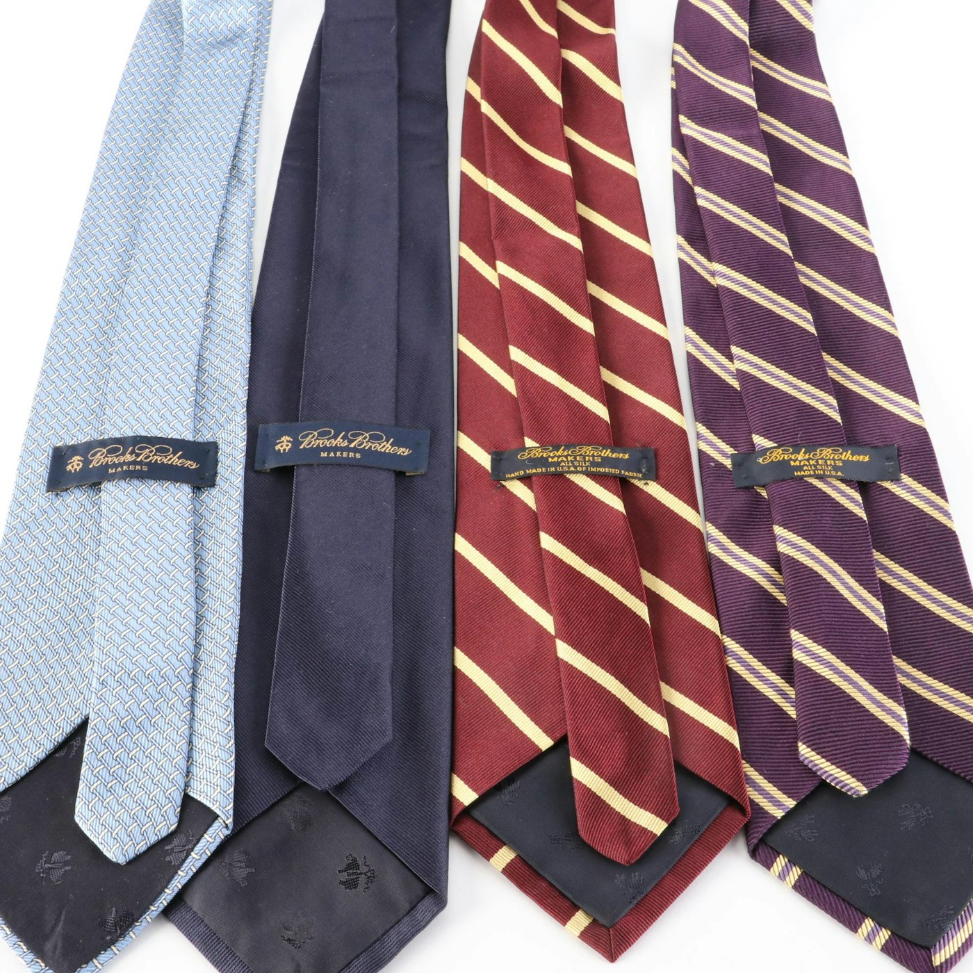 Brooks Brothers Patterned, Striped and Solid Color Silk Neckties | EBTH