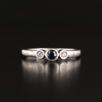 Sterling Sapphire and White Sapphire Band
