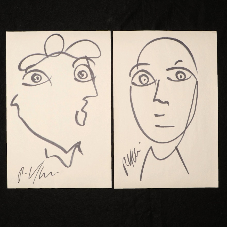 Peter Keil Abstract Ink Portraits