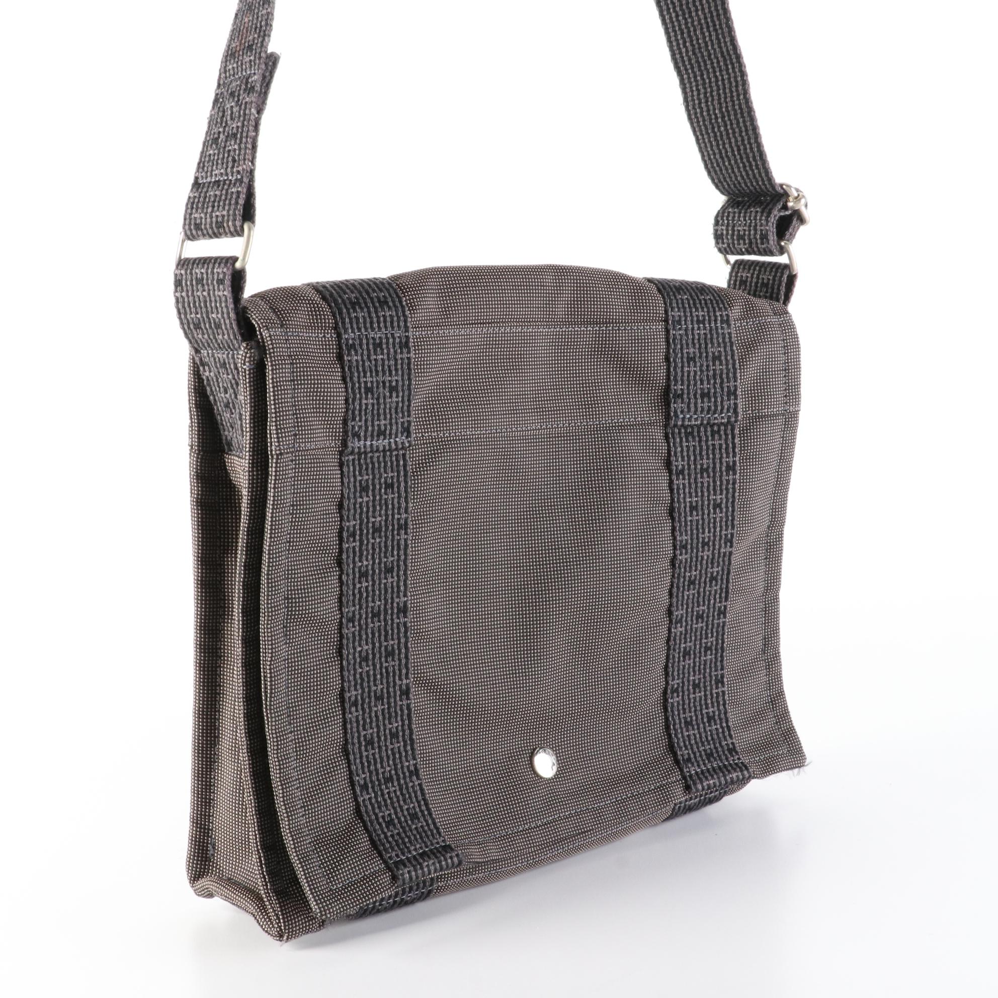 Hermès Herline FlapFront Messenger Bag in Canvas EBTH