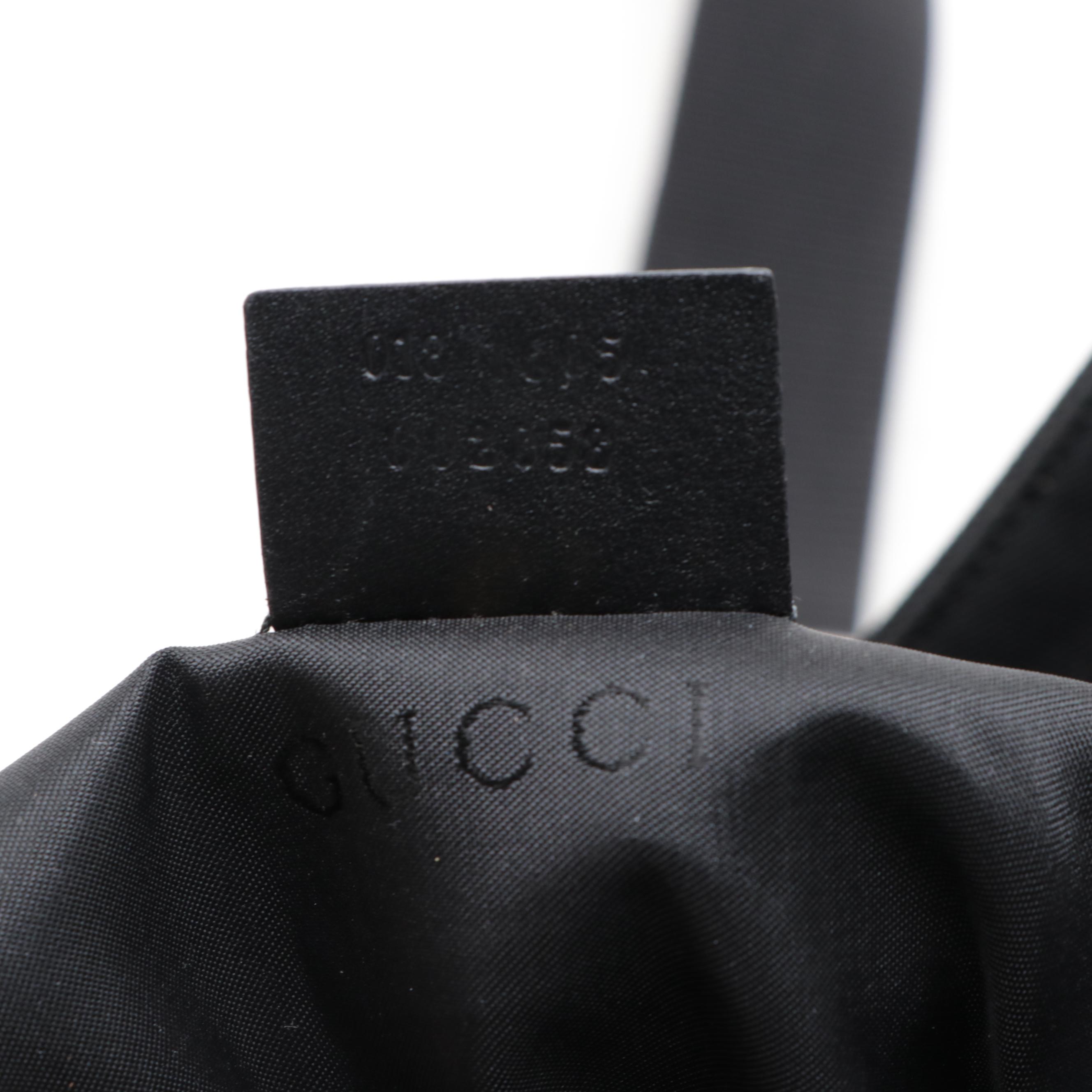 Gucci Belt Bag in Black Nylon with Leather Trim EBTH