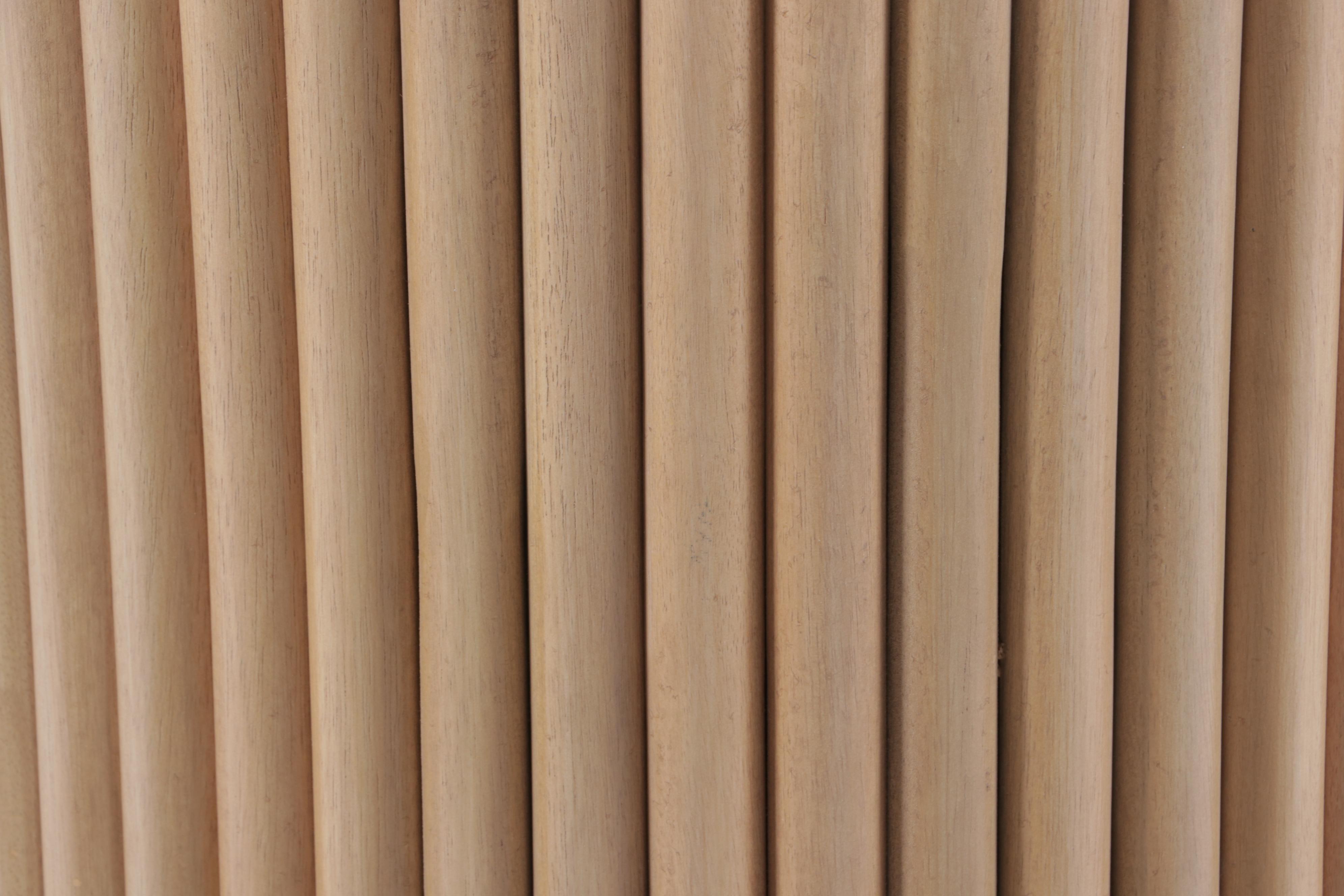 Threshold Trumbull Round Fluted Dining Table Base in Natural EBTH