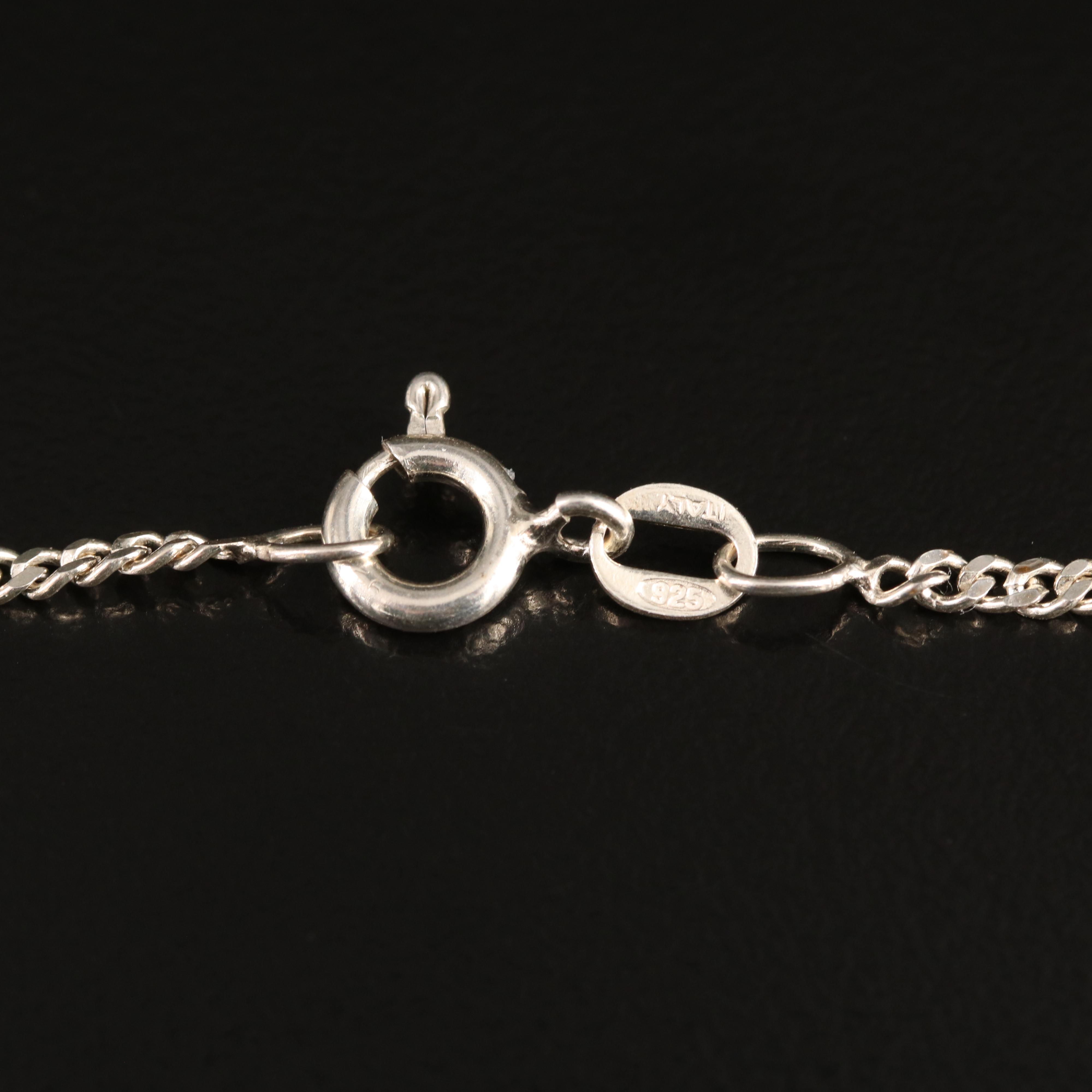 Sterling Rope and Figaro Chain Necklaces EBTH