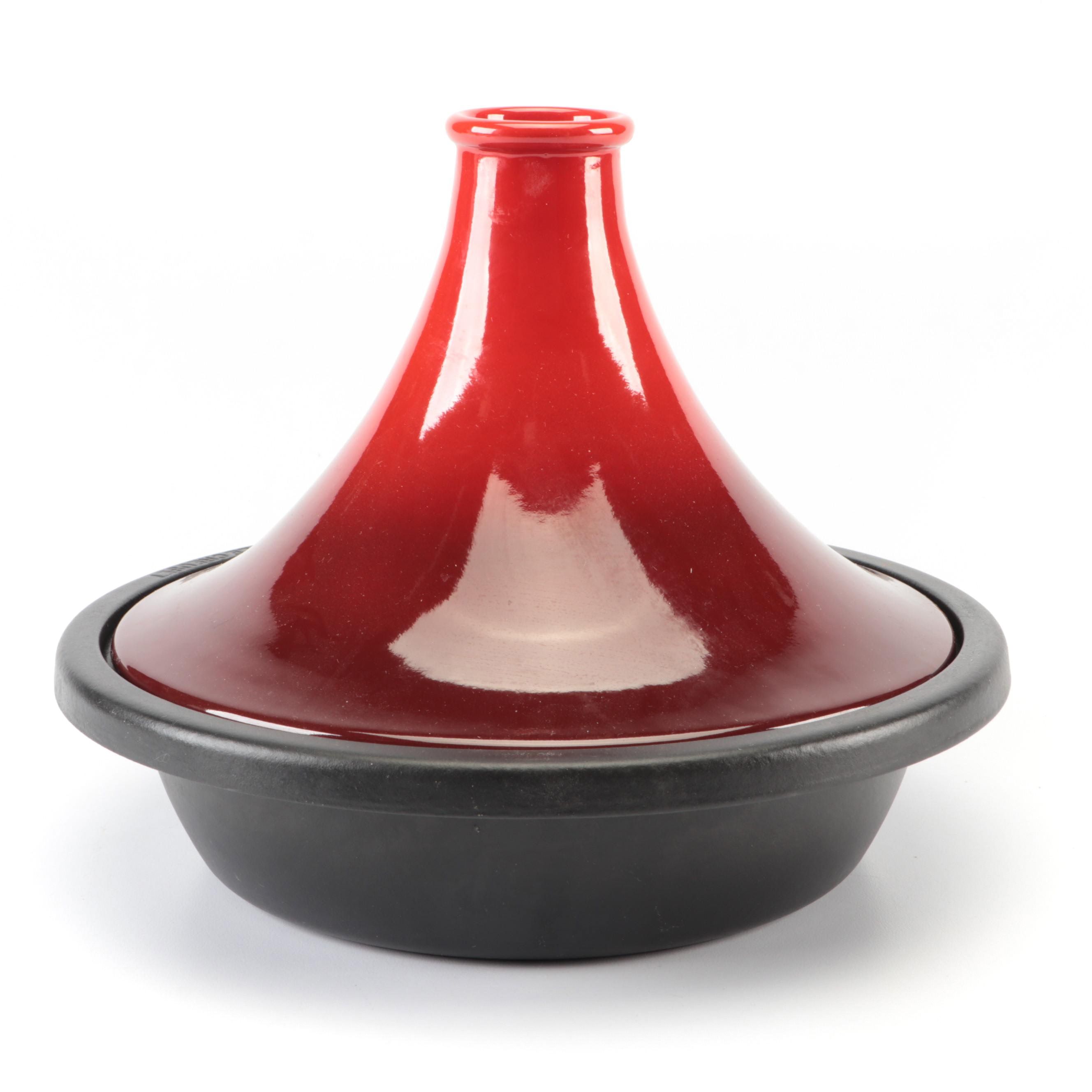 Le Creuset Round Enameled Cast Iron and Stoneware Moroccan Tagine in