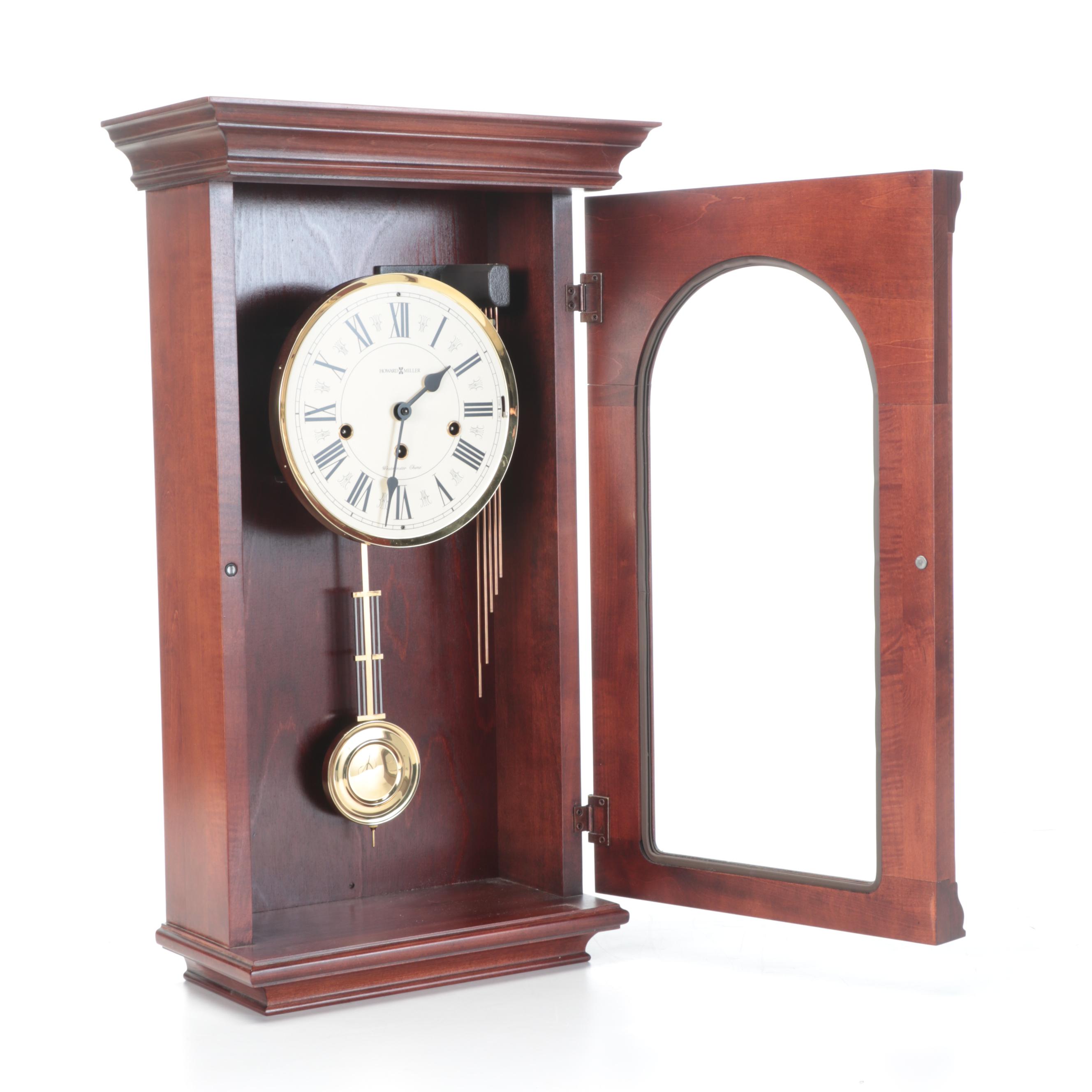 Howard Miller "Alcott" Windsor Cherry Finish Westminster Chime Wall