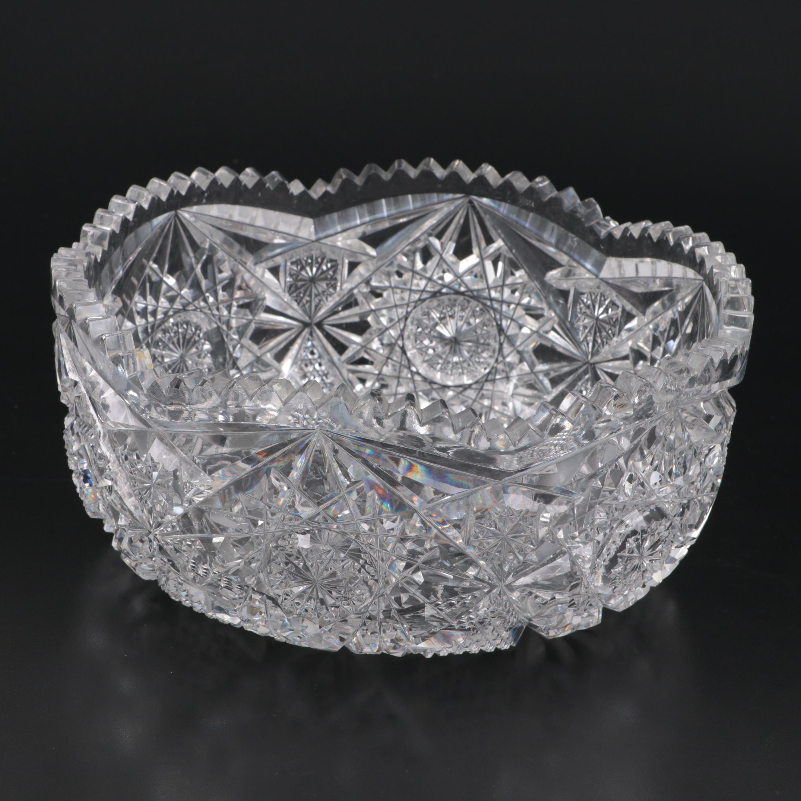 American Brilliant Style Cut Glass Bowls, 20th Century EBTH