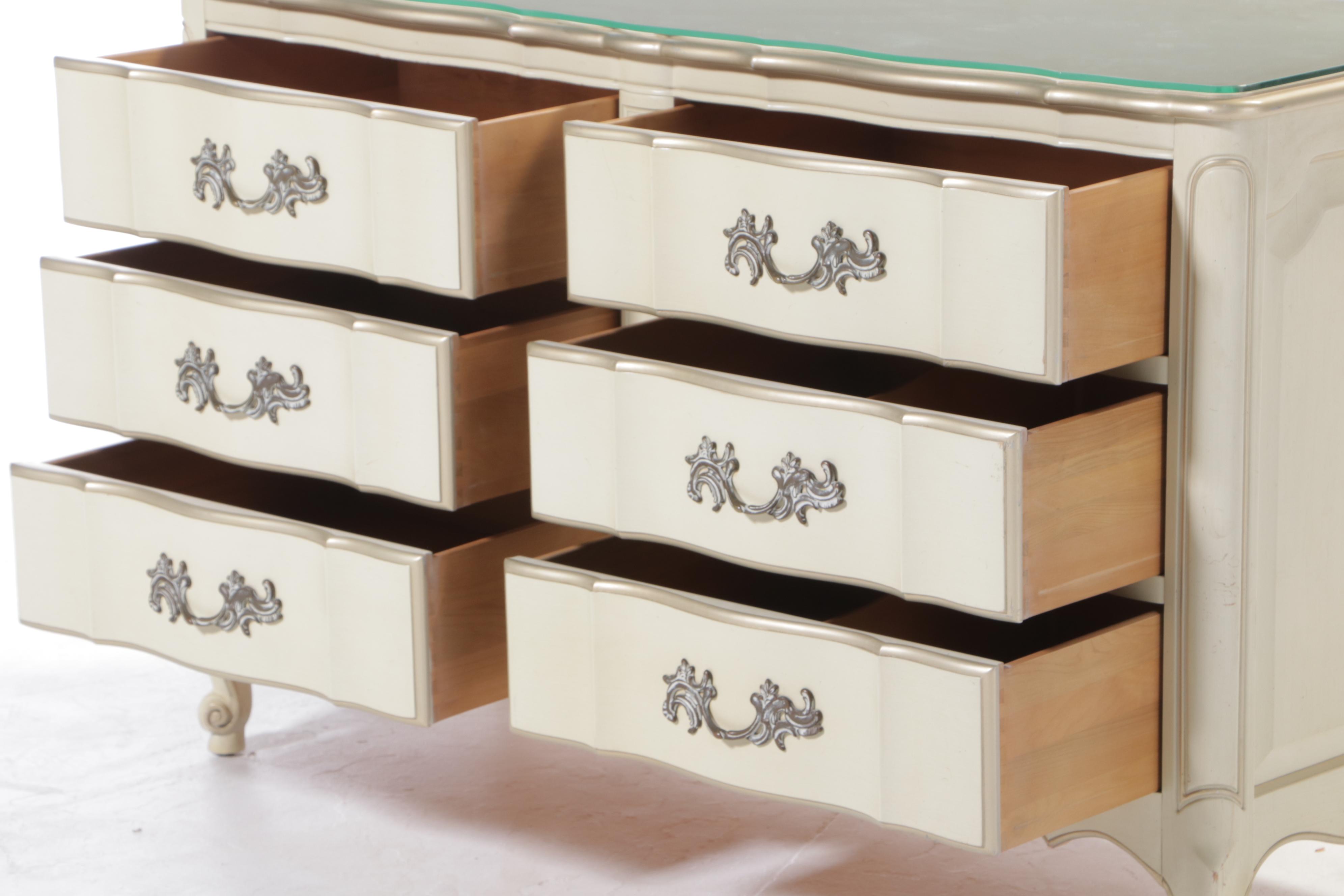 Dixon-Powdermaker &ldquo;Orleans Collection&rdquo; Painted and Parcel-Gilt Six