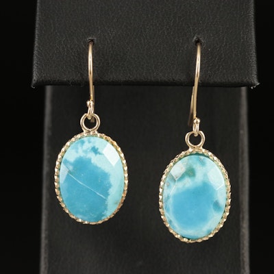 Sterling Turquoise Drop Earrings