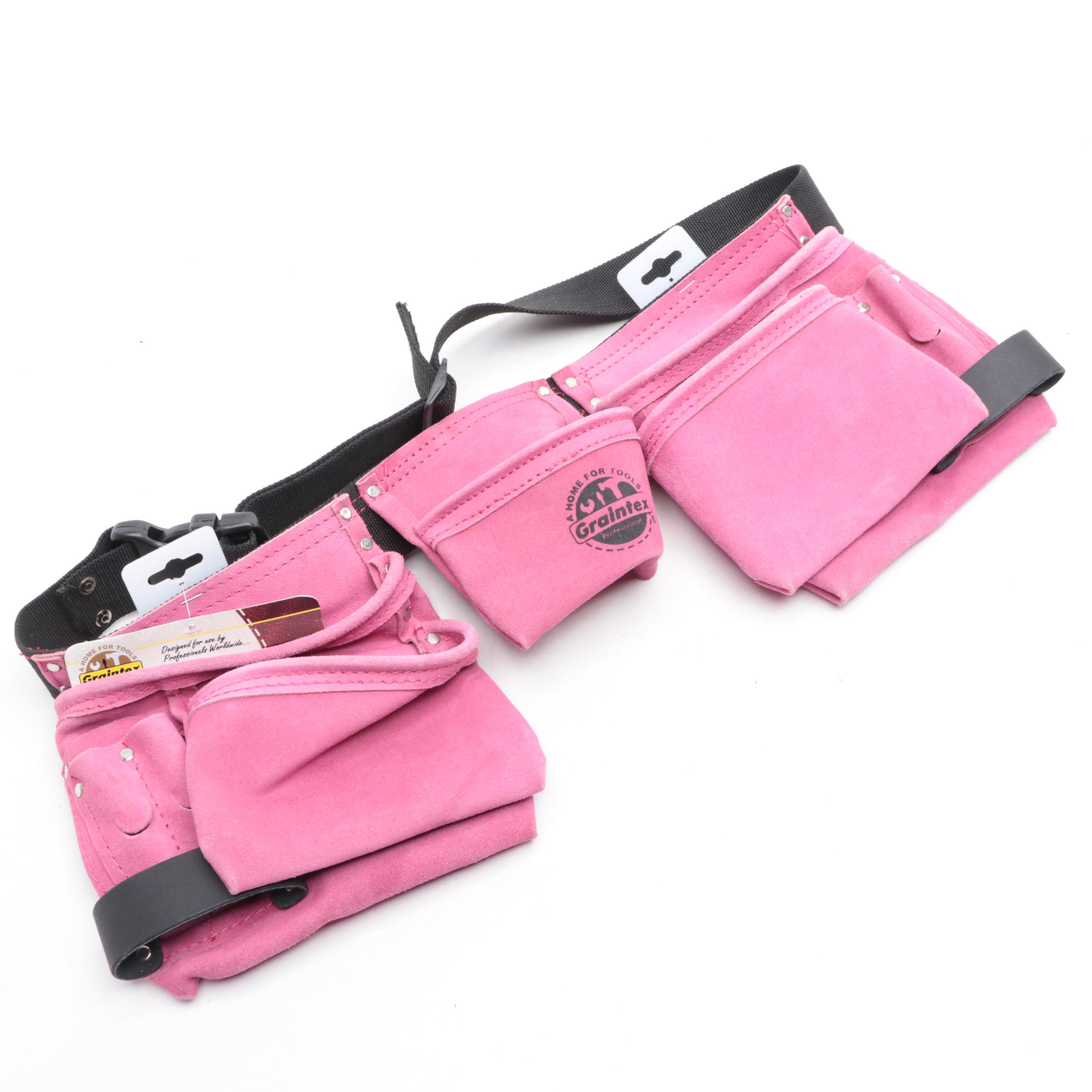 Graintex Pink Leather Tool Storage Belts EBTH