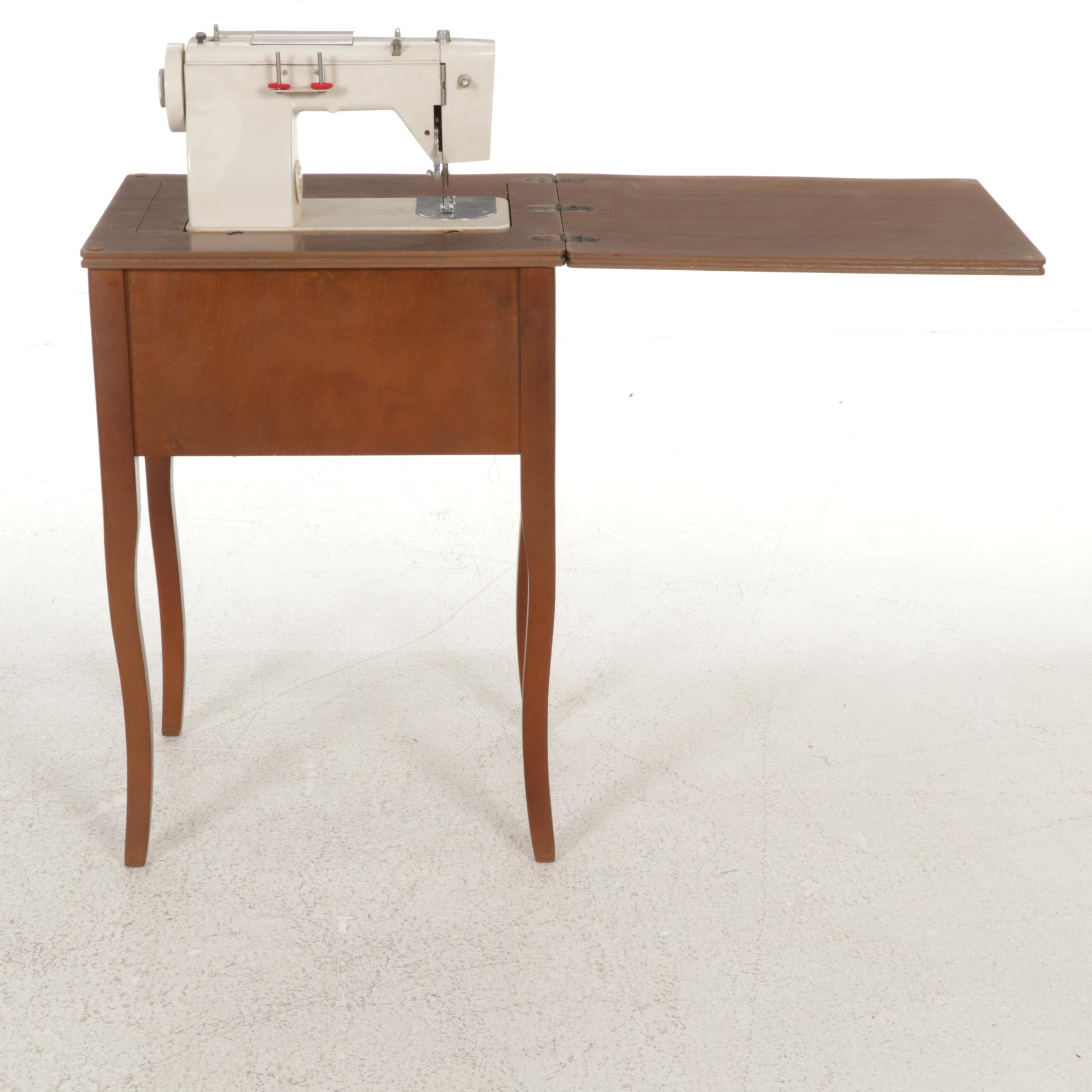 Capitol Model 600 Sewing Machine in Laminate 1960s EBTH